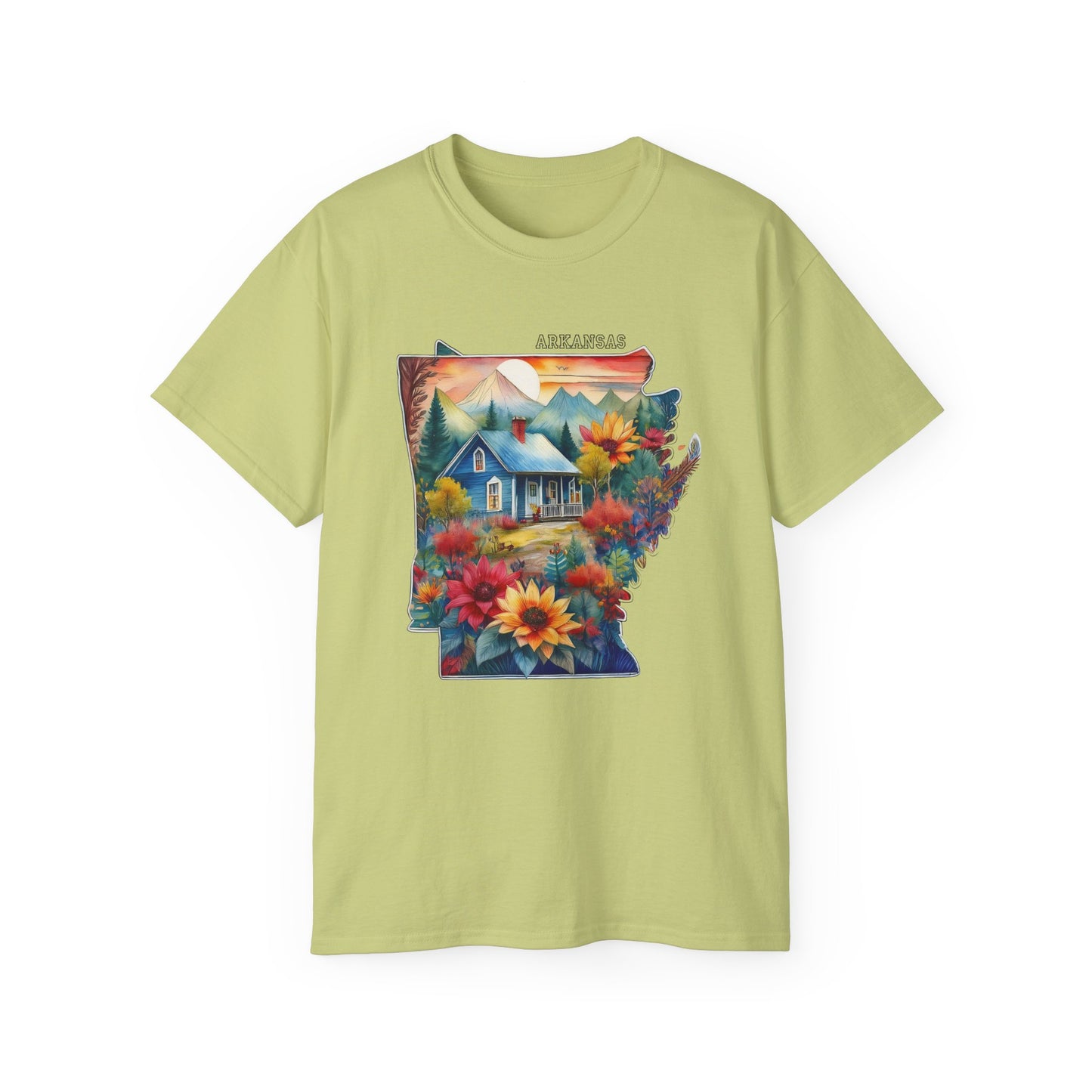 Arkansas Graphic Unisex Cotton T‑Shirt 2