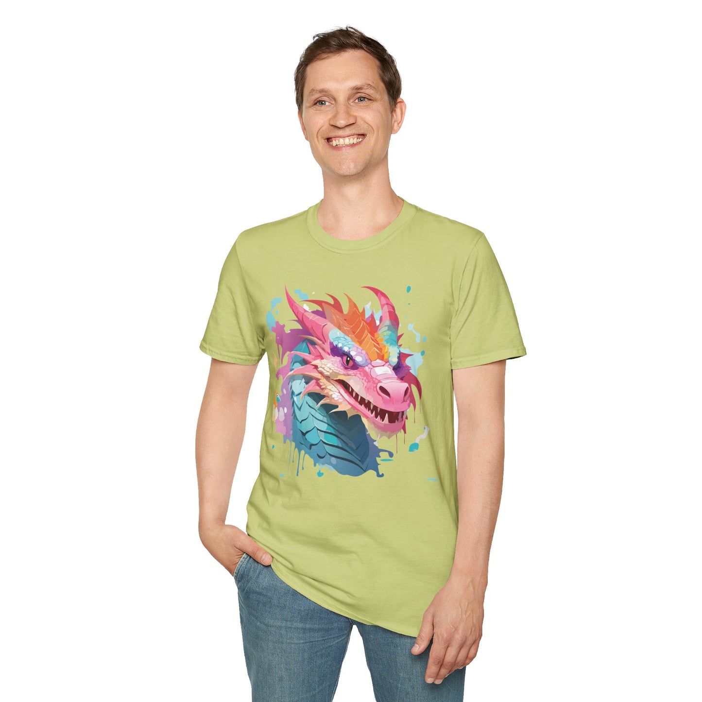 Dragon T Shirt, Dragon Shirt, Shirt with Animals, Animal Shirt