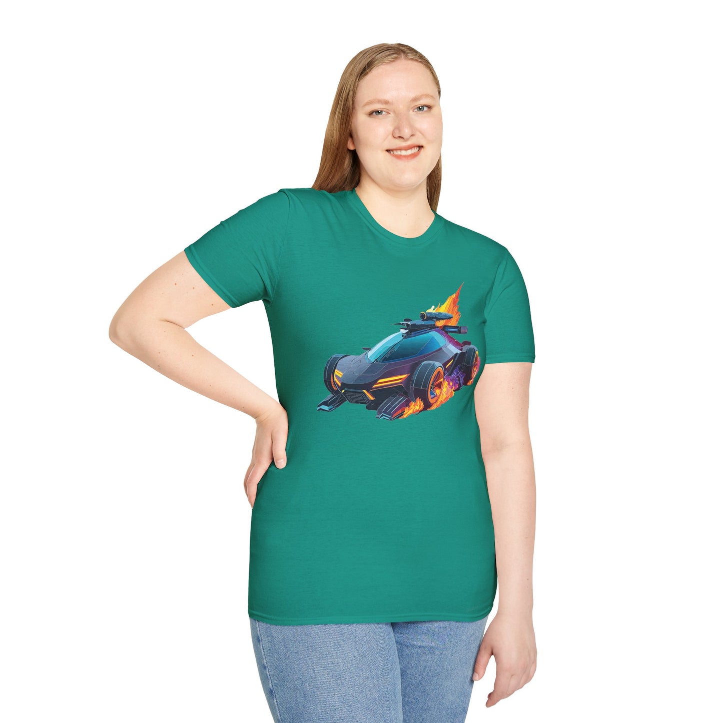 Unisex Car T Shirt Hot Wheels Cars Shirt 100 Percent Ring Spun Cotton Gildan Softstyle Tee