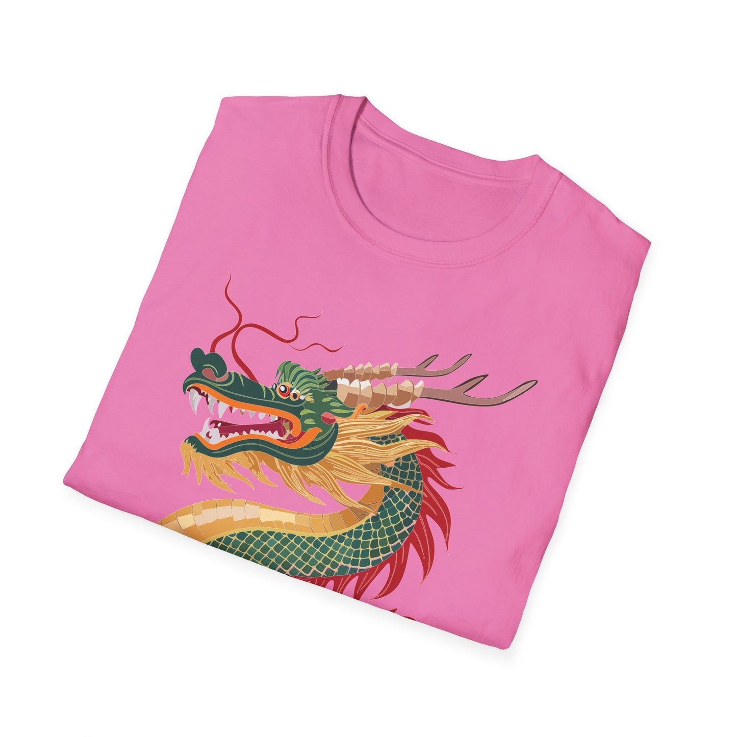Dragon T Shirt Unisex Dragon Shirt With Animal Art Design Gildan Softstyle 64000 Tee