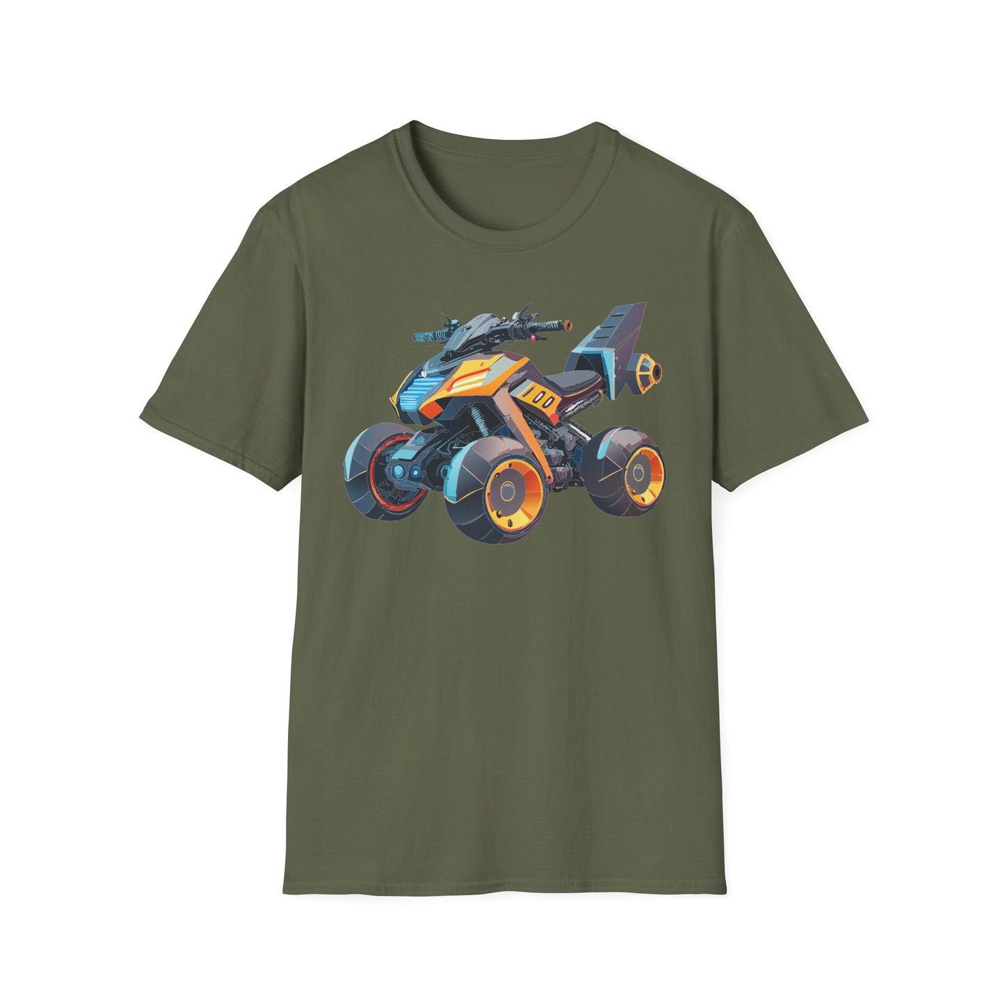 Unisex Bike T Shirt Moto Shirt With Motorcycle Design MTB Tee For Riders One Hundred Percent Cotton