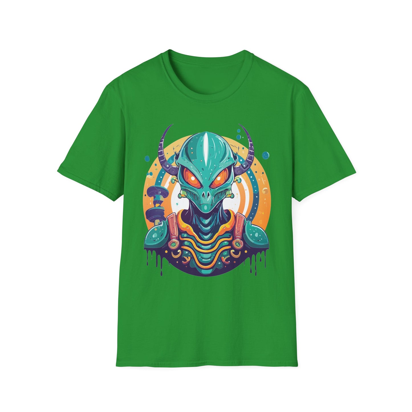 Alien T Shirt Cosmos Shirt Unisex Softstyle Tee 100 Percent Ring Spun Cotton Short Sleeve