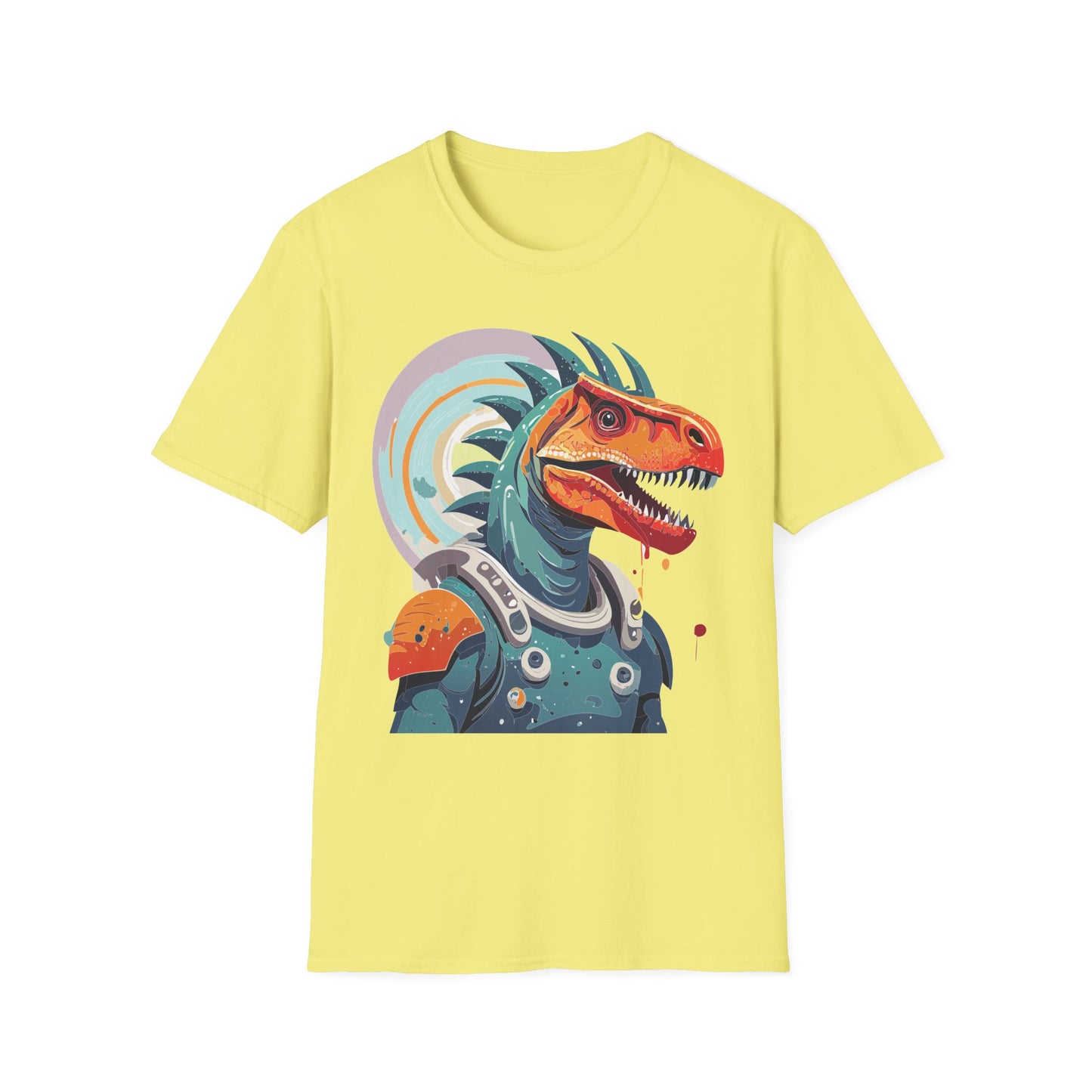 Unisex Gildan Softstyle 64000 Alien T Shirt With Cosmos Space Alien Art Graphic Tee