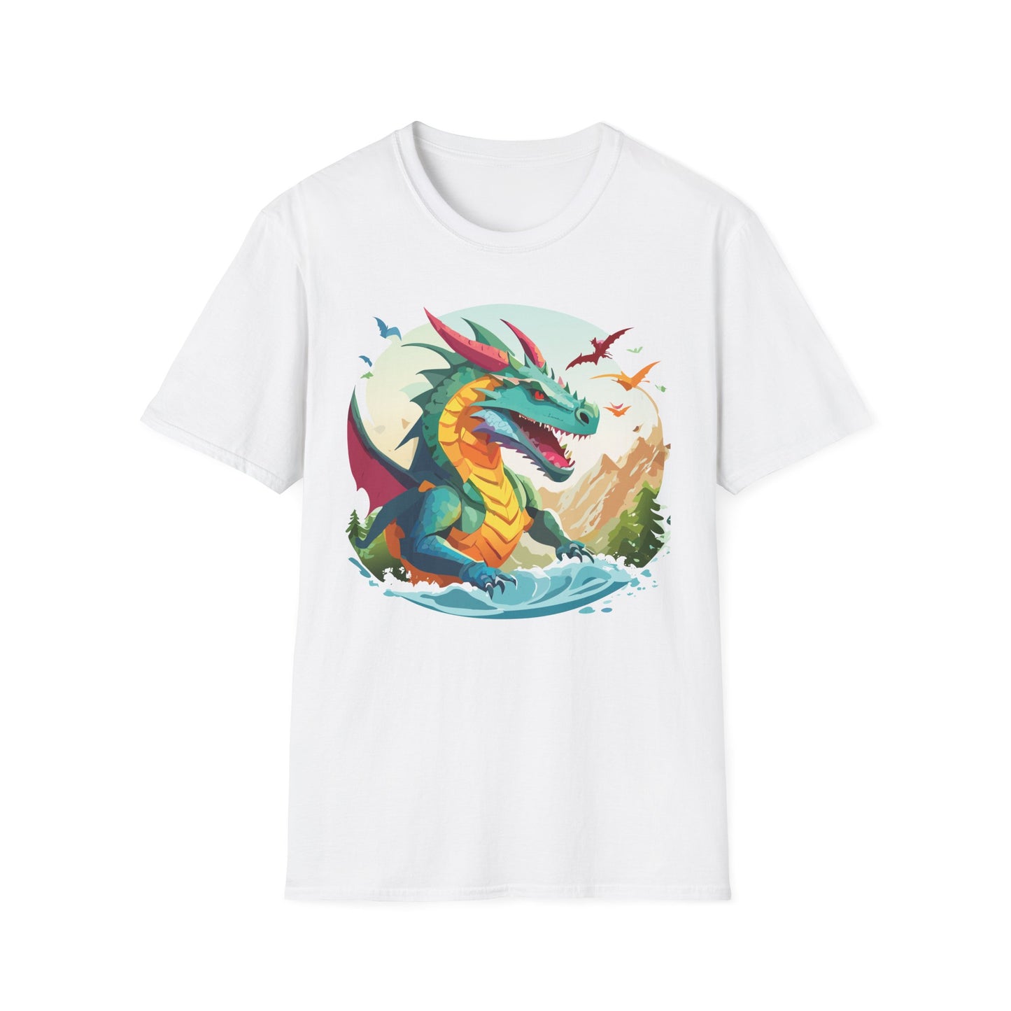 Dragon T Shirt, Dragon Shirt, Shirt with Animals, Animal Shirt