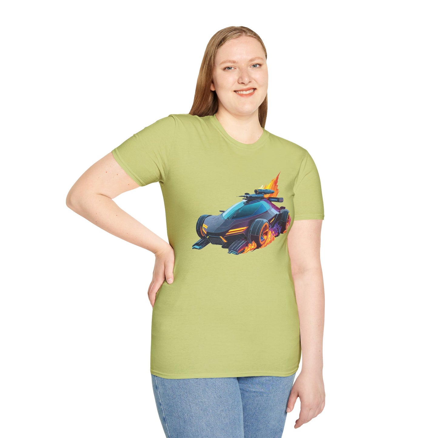Unisex Car T Shirt Hot Wheels Cars Shirt 100 Percent Ring Spun Cotton Gildan Softstyle Tee