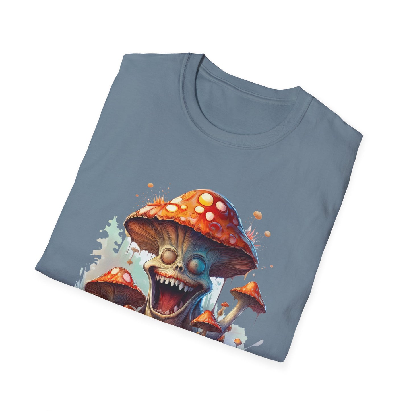Mashroom Short Sleeve Tee Unisex Funny Mashroom Shirt With Fungus Graphic Gildan Softstyle 64000