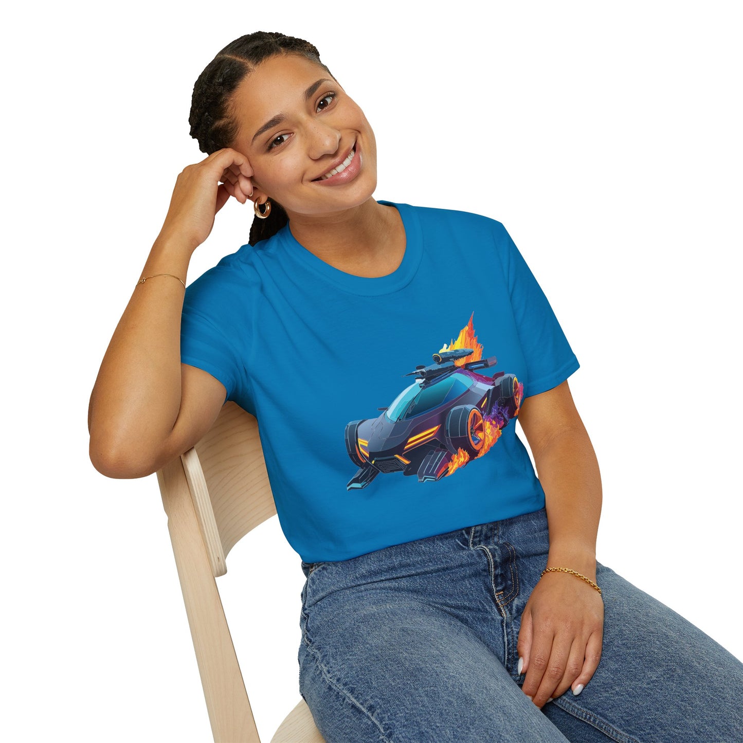 Unisex Car T Shirt Hot Wheels Cars Shirt 100 Percent Ring Spun Cotton Gildan Softstyle Tee
