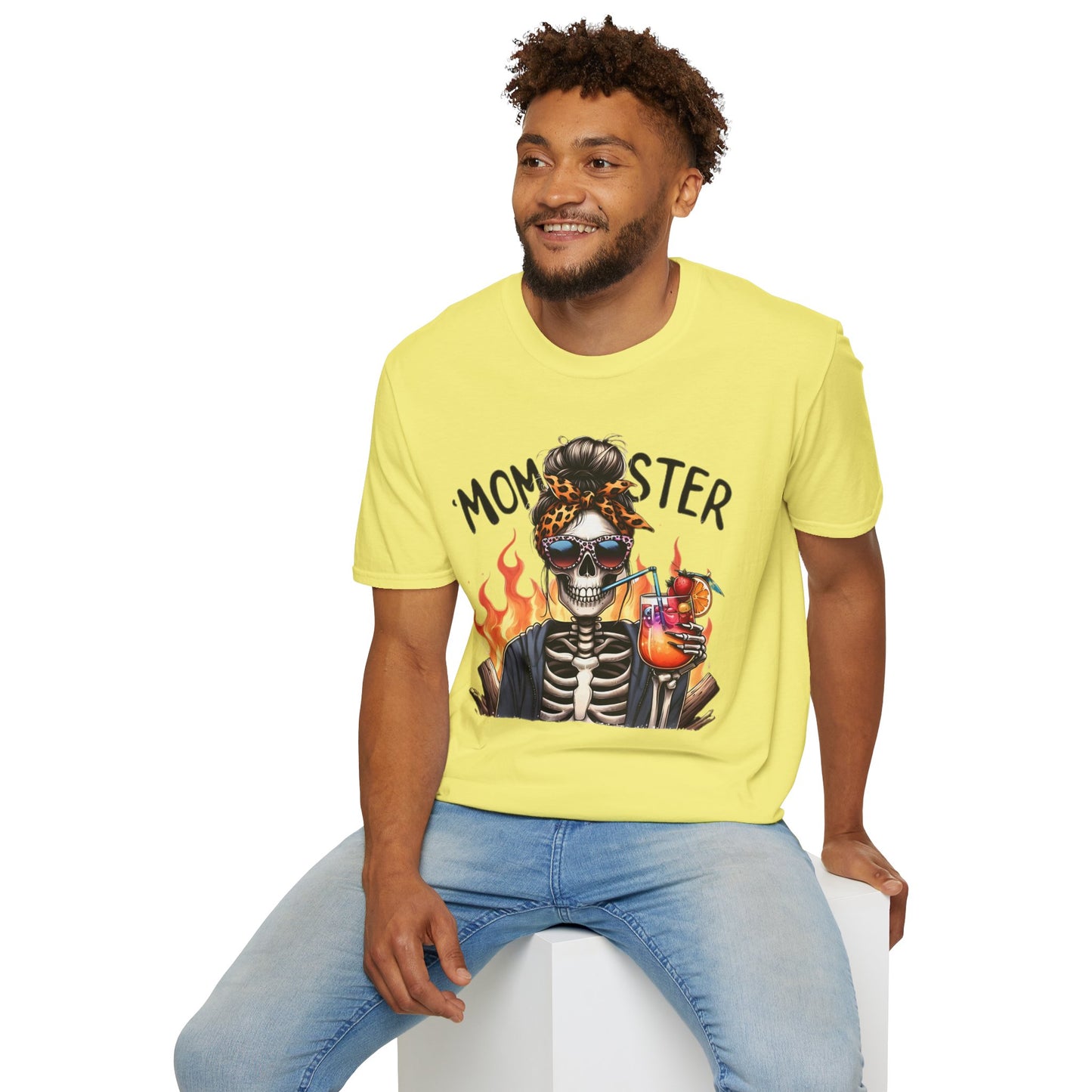 Skull Tee Shirt Unisex Skeleton Shirt Softstyle Gildan 100 Percent Cotton Graphic Tee