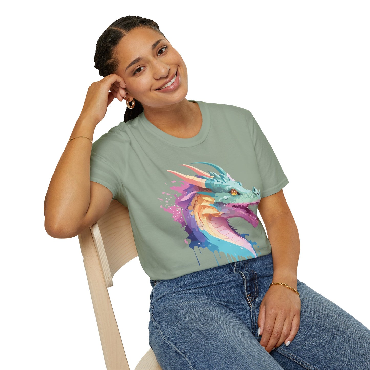 Dragon T Shirt, Dragon Shirt, Shirt with Animals, Animal Shirt