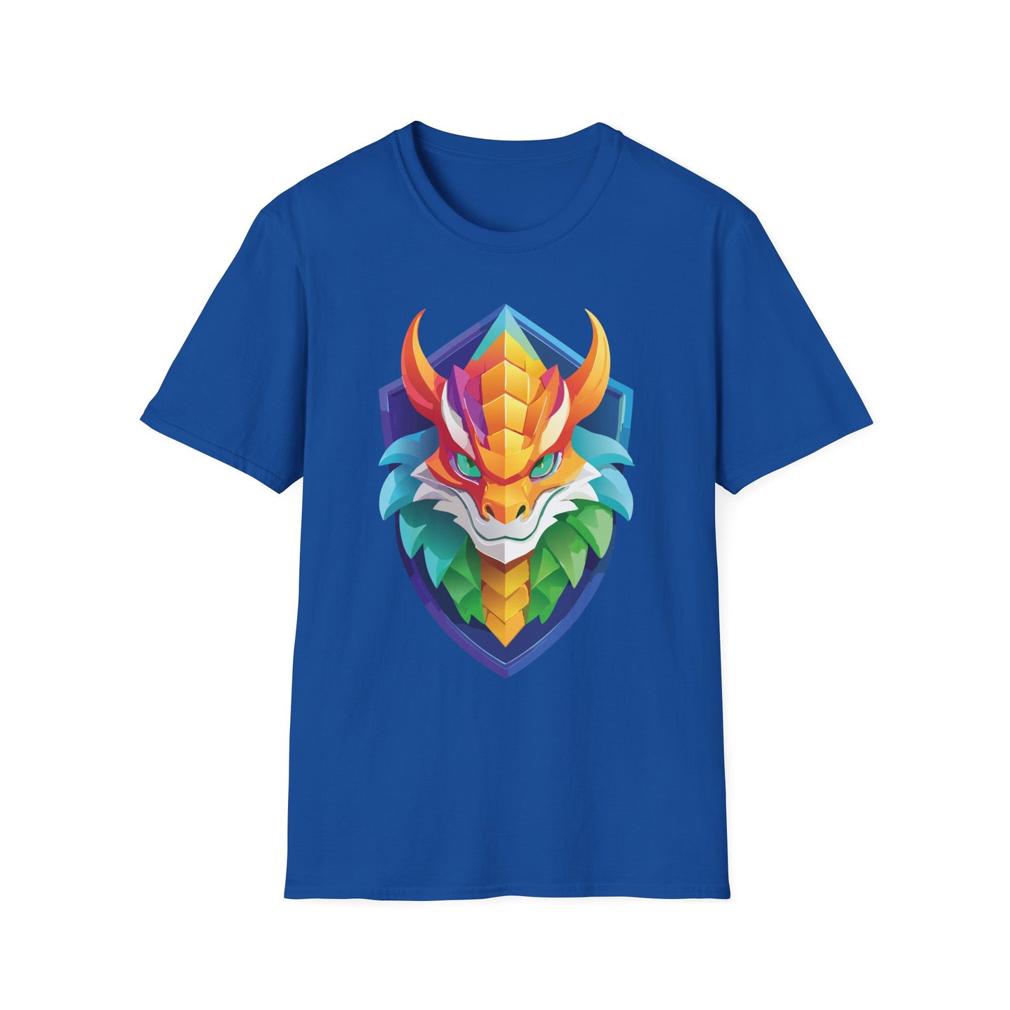 Unisex Dragon T Shirt Softstyle 64000 100 Percent Ring Spun Cotton Comfortable Tee