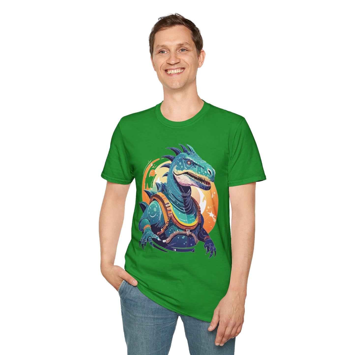 Alien T Shirt Cosmos Design Unisex Softstyle 64000 Graphic Artwork Tee With Aliens