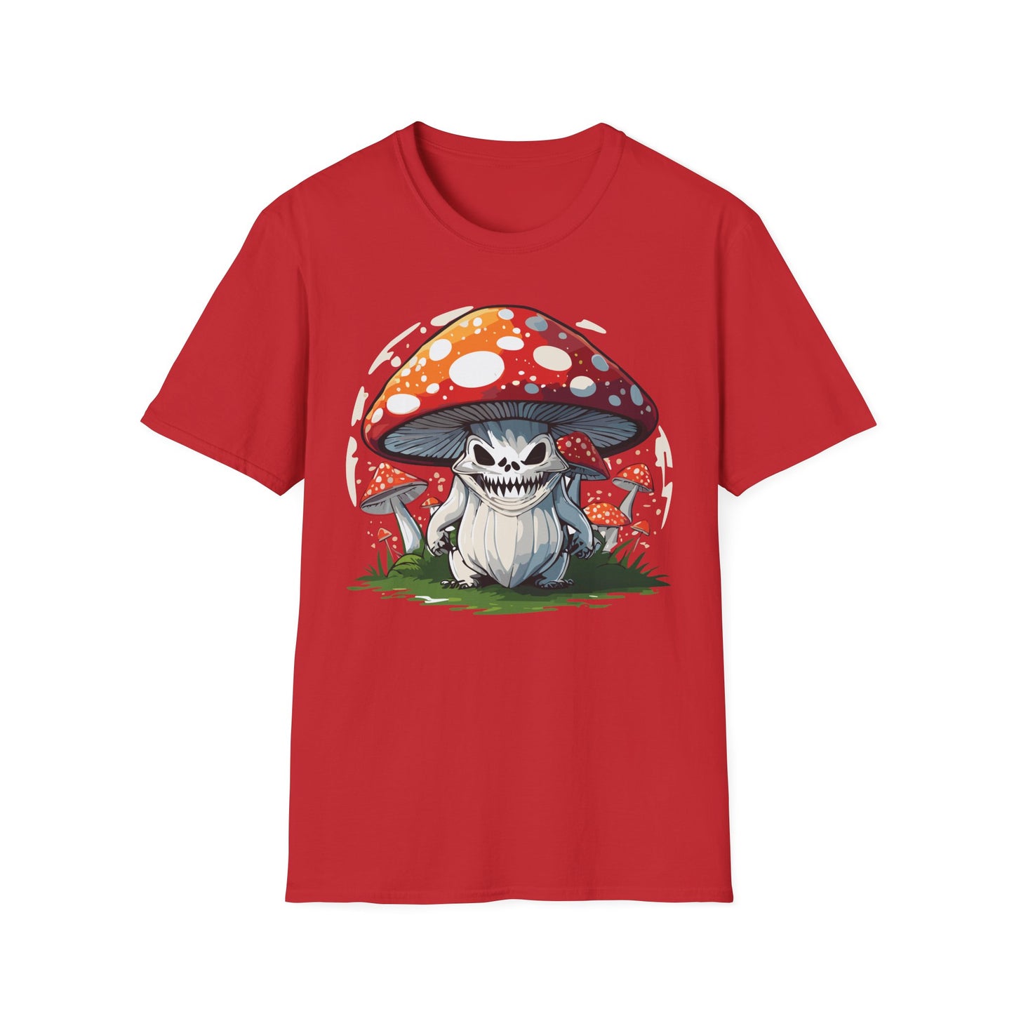 Mashroom Tee Shirt Unisex Softstyle 64000 100 Percent Ring Spun Cotton Funny Mashroom Fungus Design
