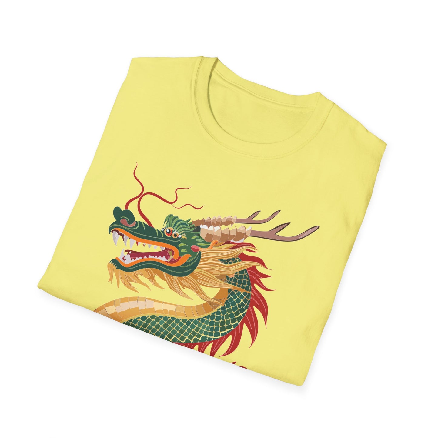 Dragon T Shirt Unisex Dragon Shirt With Animal Art Design Gildan Softstyle 64000 Tee