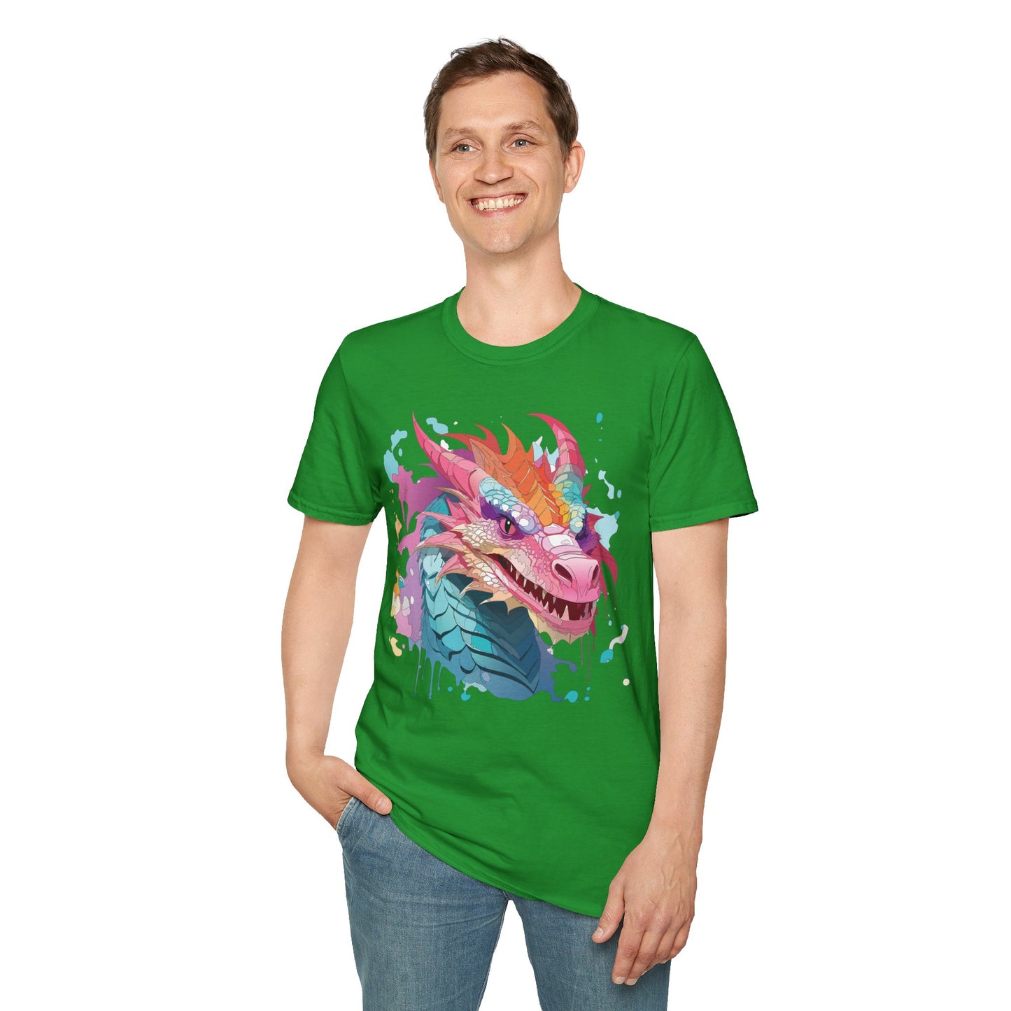 Dragon T Shirt, Dragon Shirt, Shirt with Animals, Animal Shirt