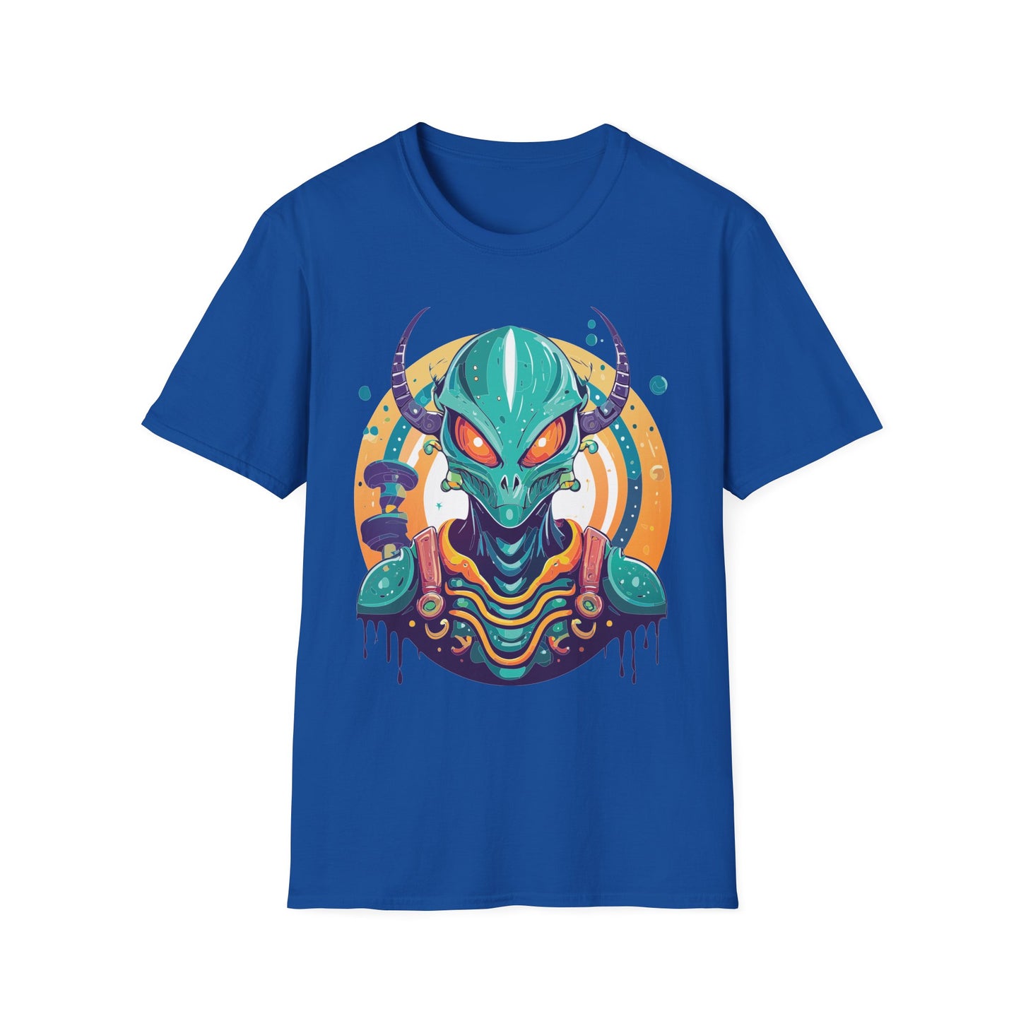 Alien T Shirt Cosmos Shirt Unisex Softstyle Tee 100 Percent Ring Spun Cotton Short Sleeve