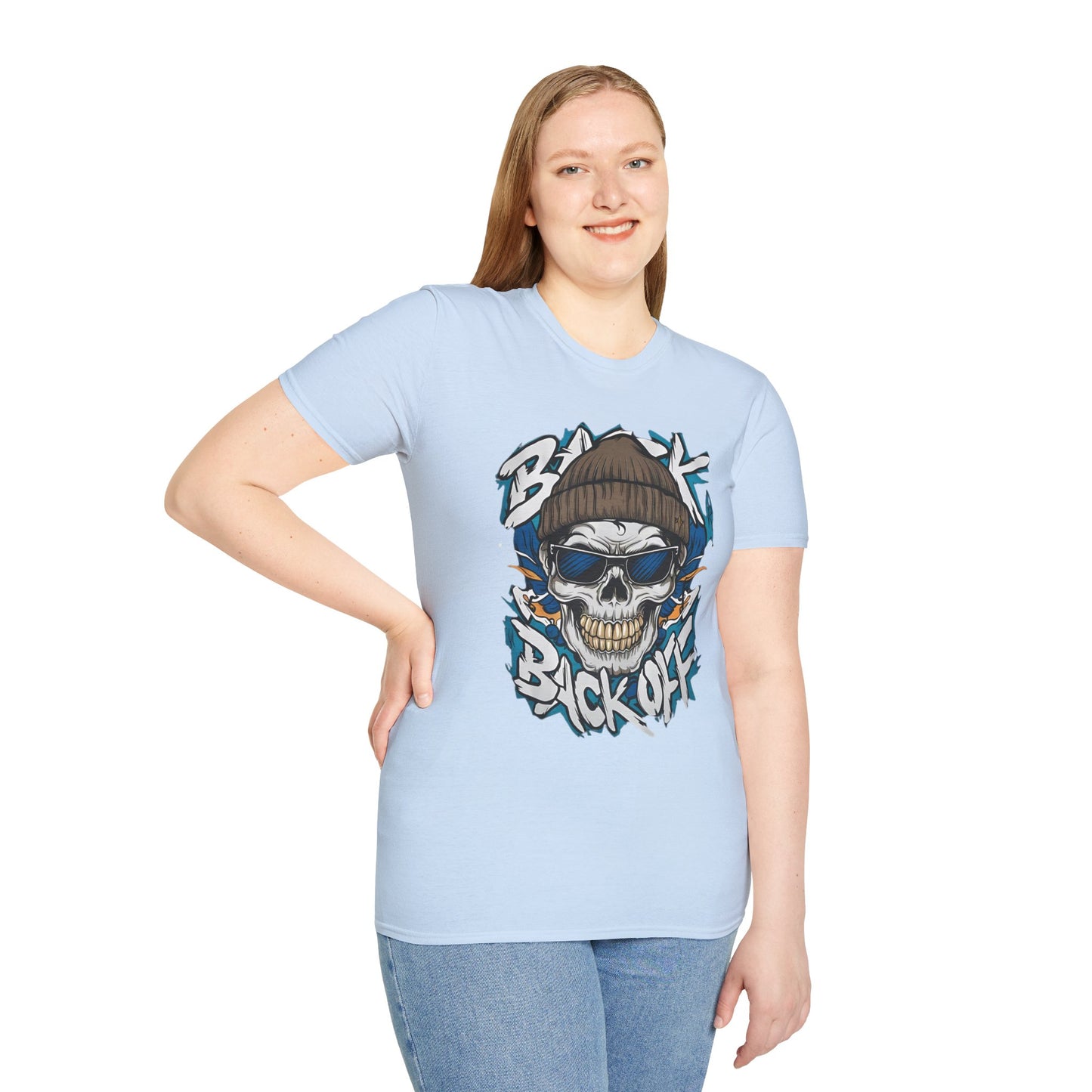 Gildan Softstyle Skull Tee Shirt Unisex Skeleton Design 100 Percent Cotton Graphic Tee