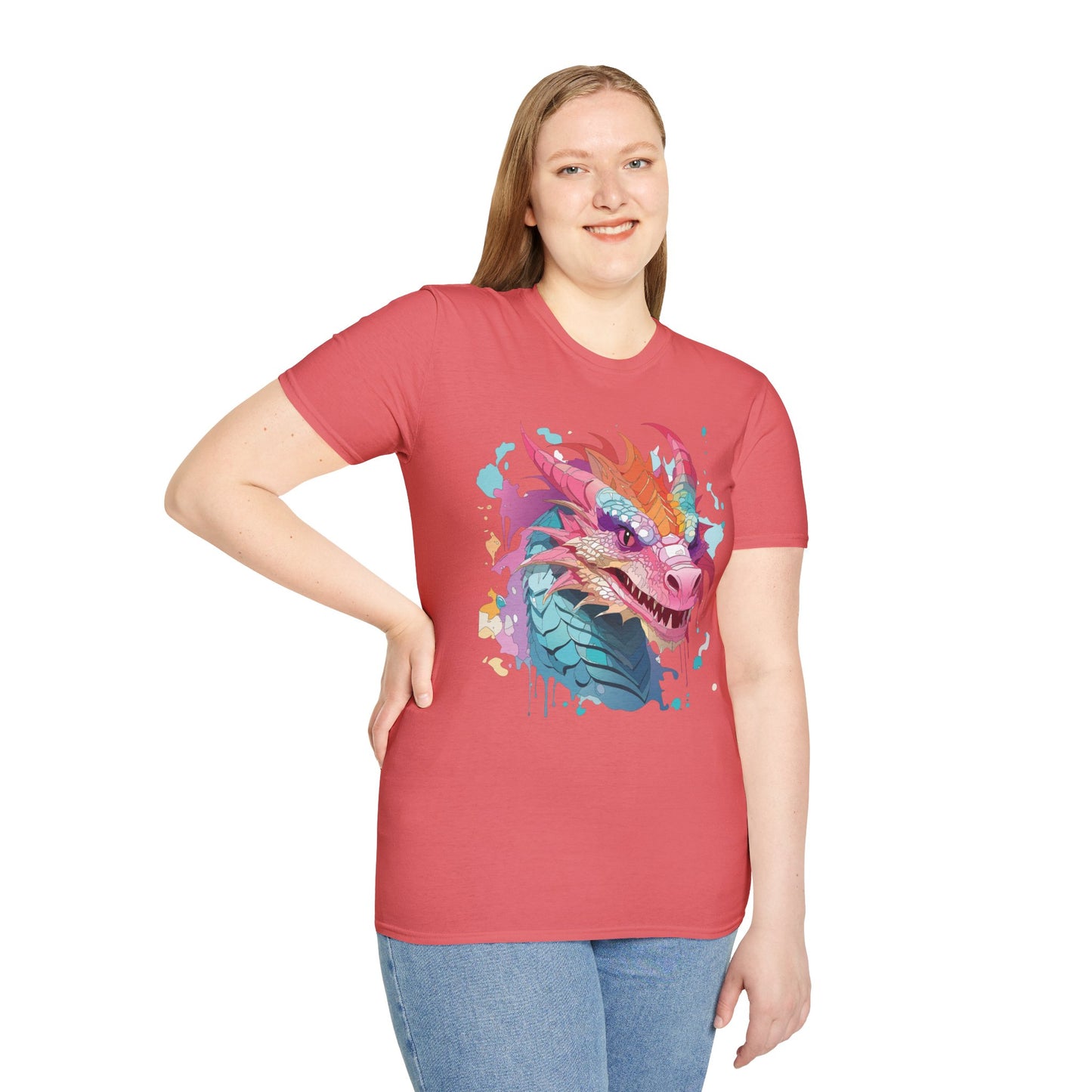 Dragon T Shirt, Dragon Shirt, Shirt with Animals, Animal Shirt