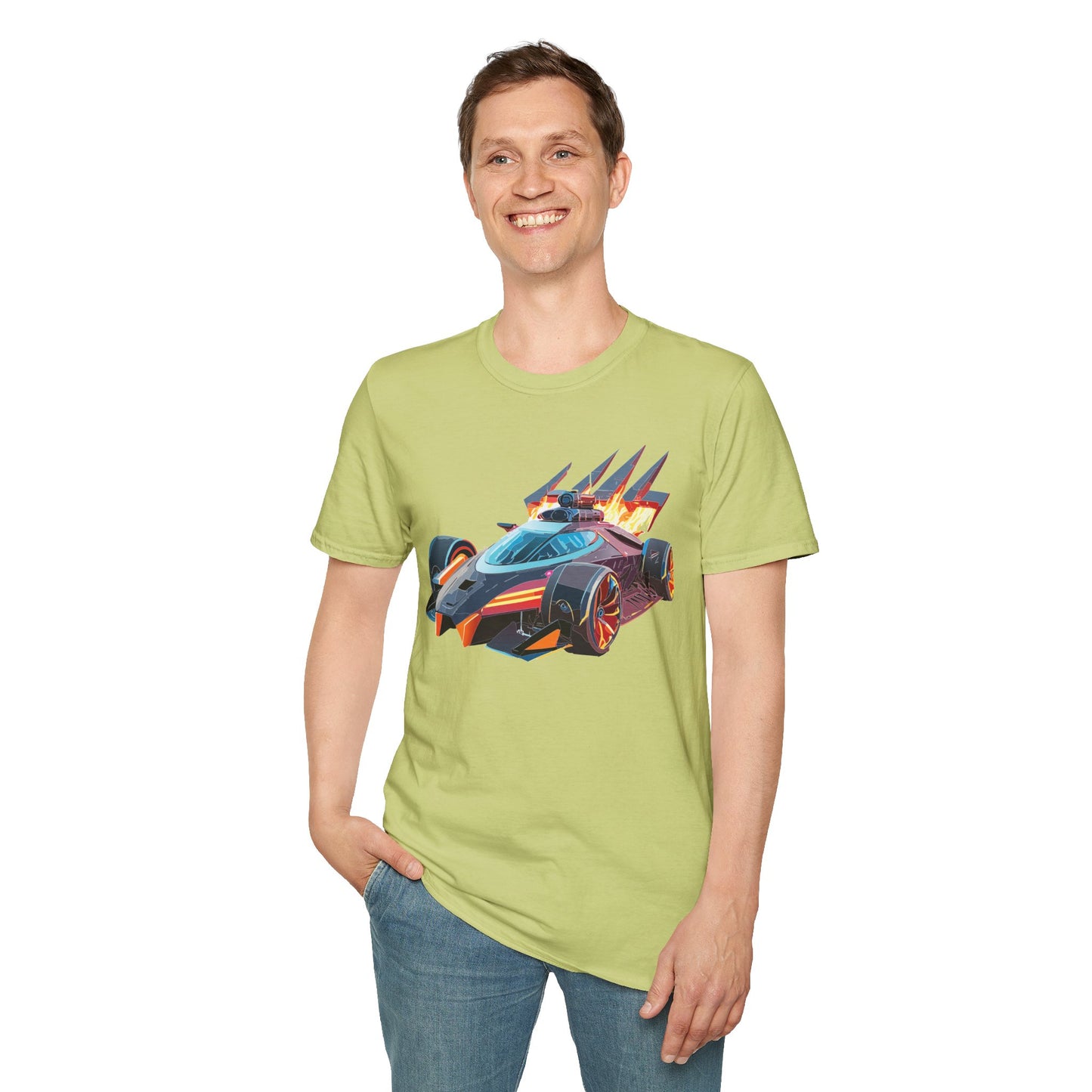 Car T Shirt Unisex Softstyle Cotton Tee With Cars Graphic Hot Wheels Design For Men Women