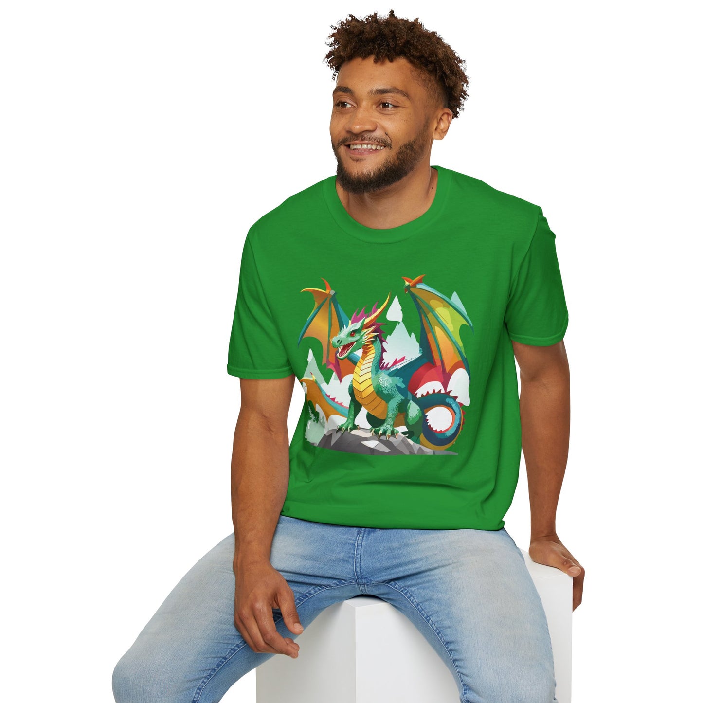 Dragon Graphic T Shirt for Men and Women Unisex Animal Design Softstyle Cotton Tee Premium Quality