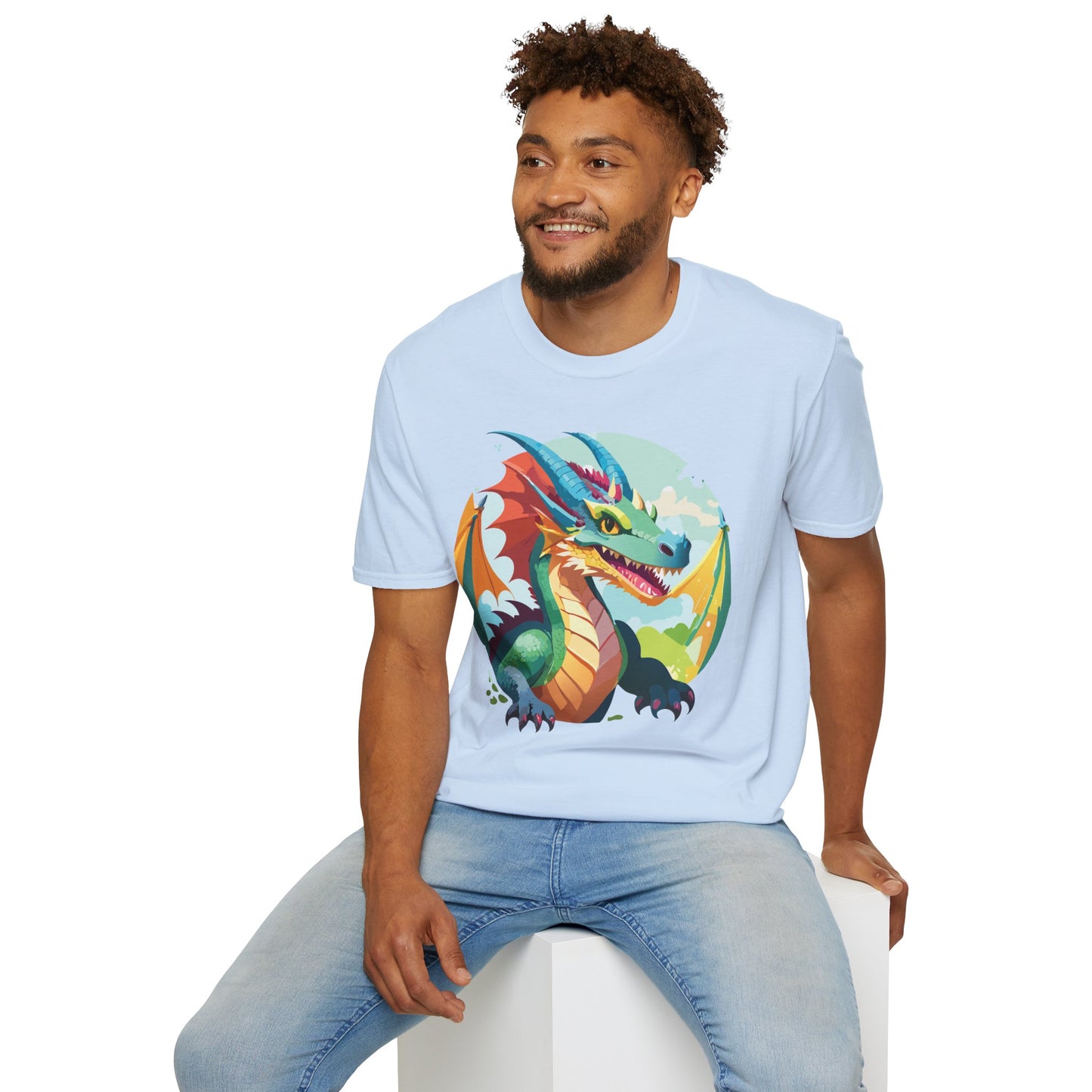Dragon T Shirt, Dragon Shirt, Shirt with Animals, Animal Shirt