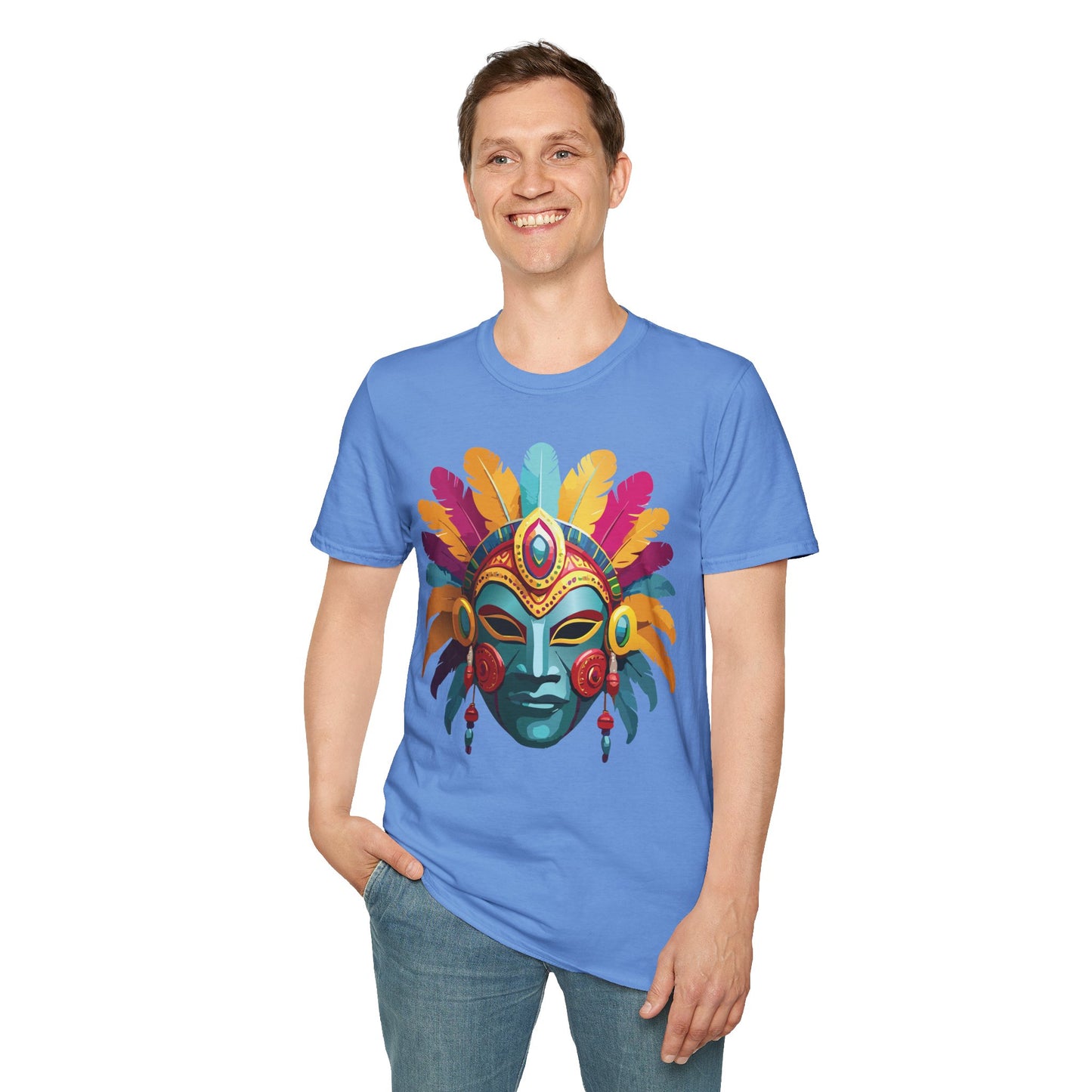 Mask Tee Shirt, Mask Shirt, Shirt with Mask, Masquerade Tees