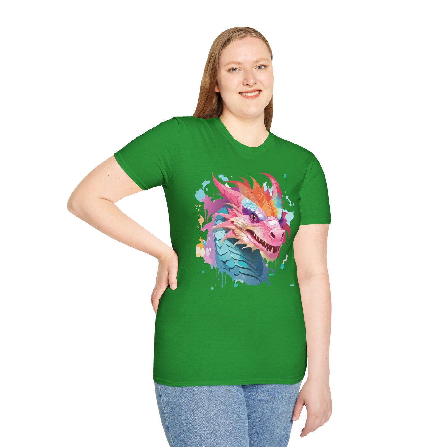 Dragon T Shirt, Dragon Shirt, Shirt with Animals, Animal Shirt