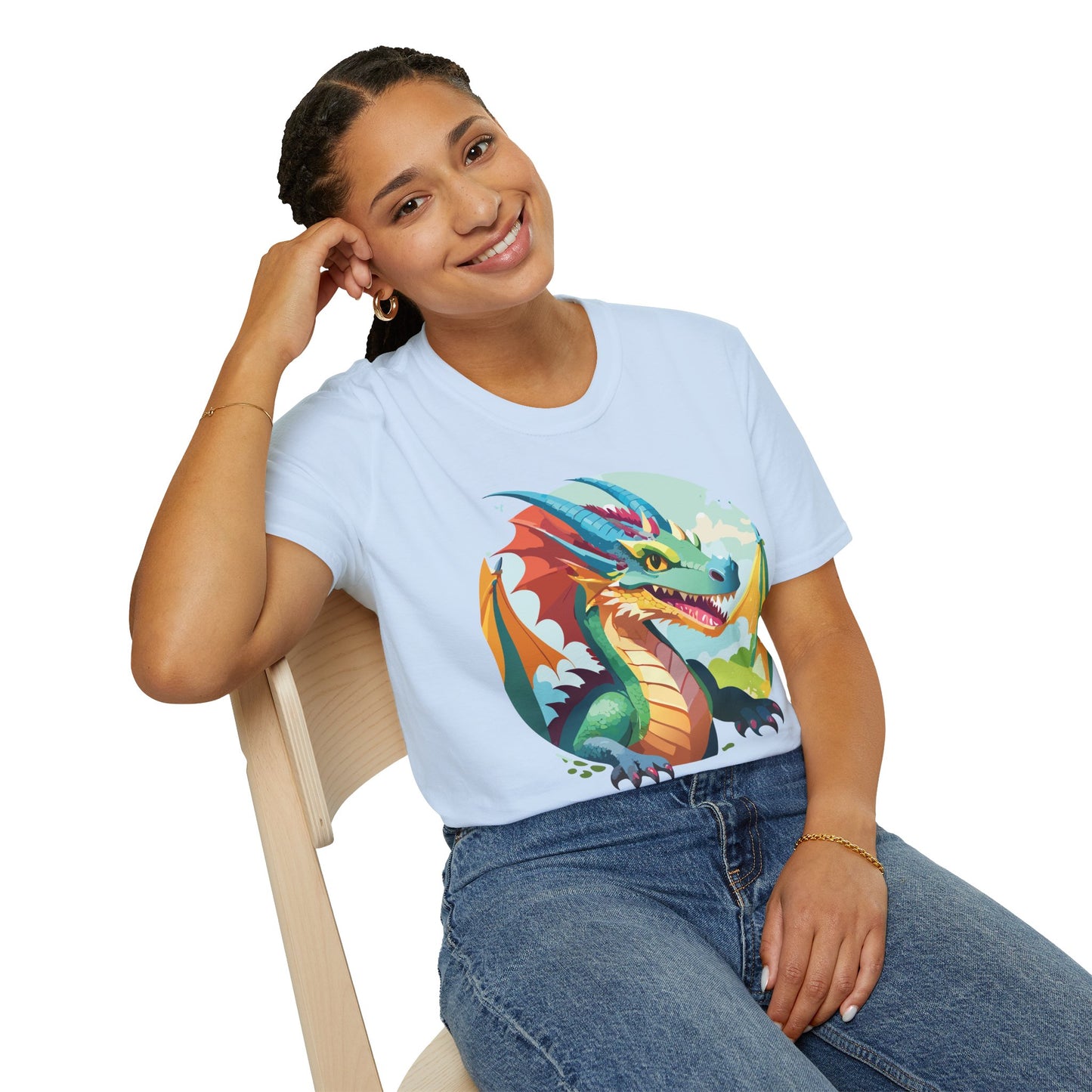 Dragon T Shirt, Dragon Shirt, Shirt with Animals, Animal Shirt