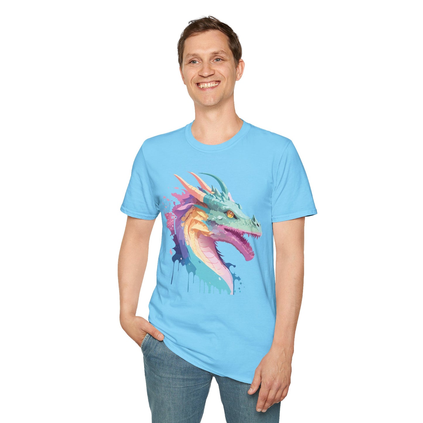 Dragon T Shirt, Dragon Shirt, Shirt with Animals, Animal Shirt