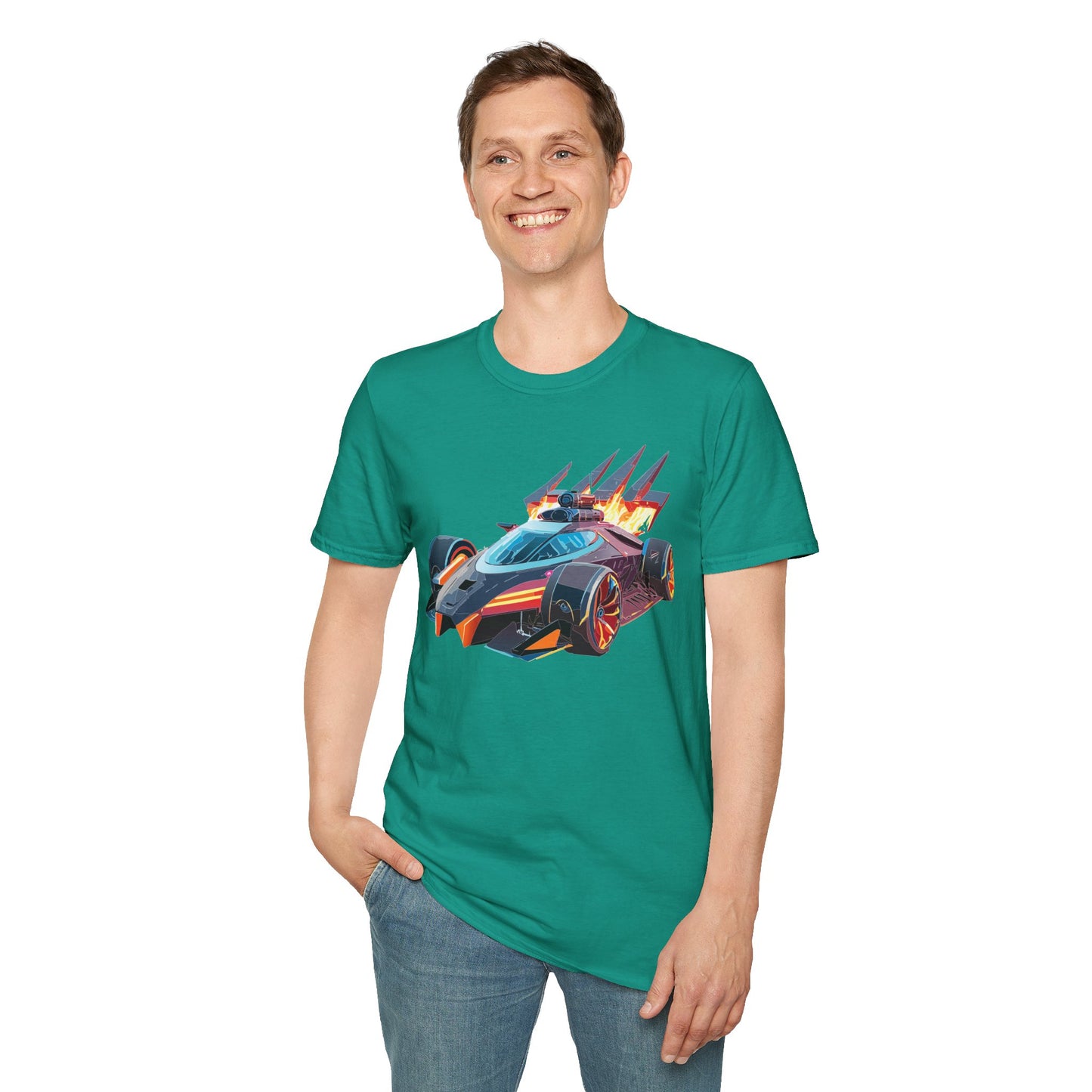 Car T Shirt Unisex Softstyle Cotton Tee With Cars Graphic Hot Wheels Design For Men Women