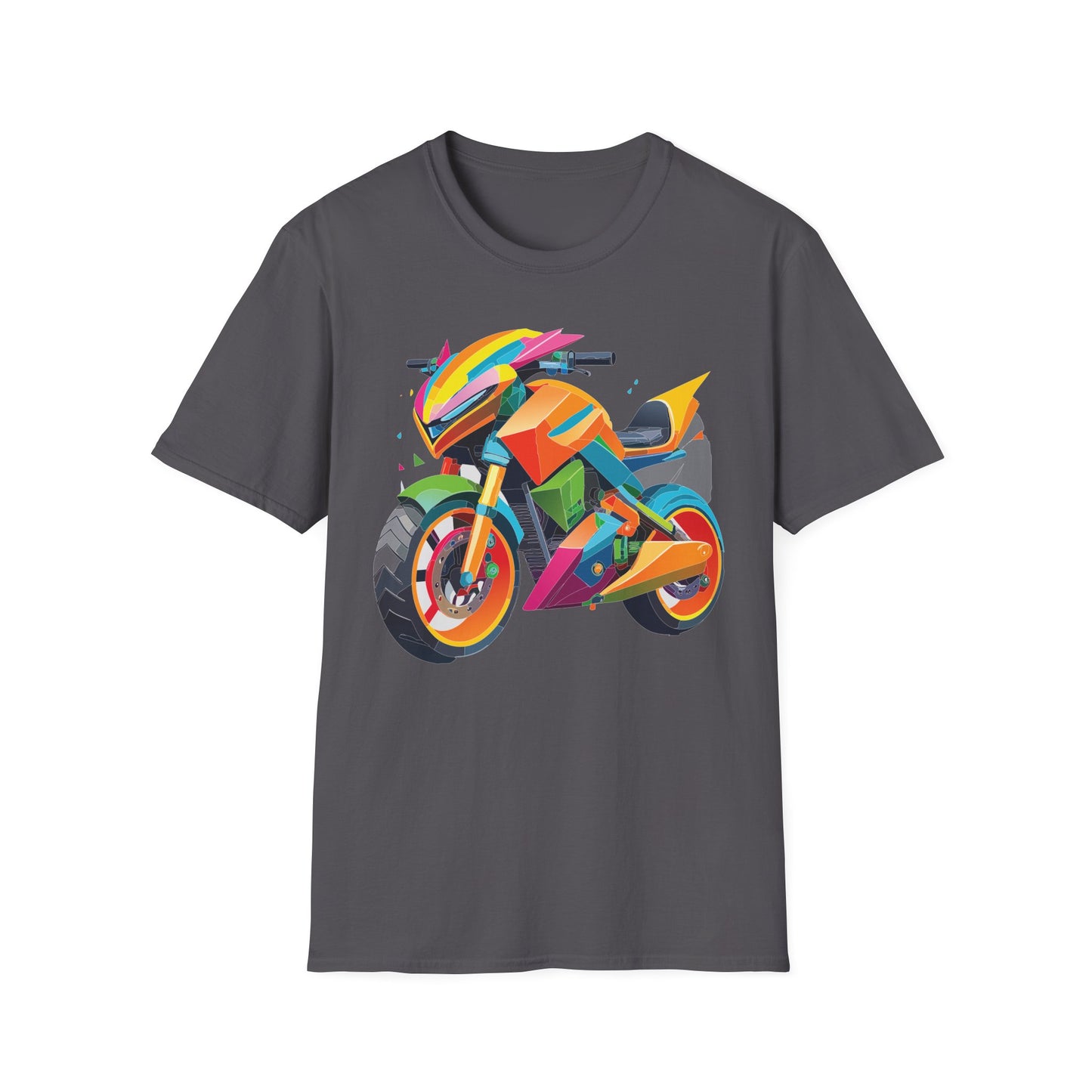 Unisex Bike T Shirt Moto Shirt MTB T Shirt With Art Design Softstyle Cotton Tee For Enthusiasts