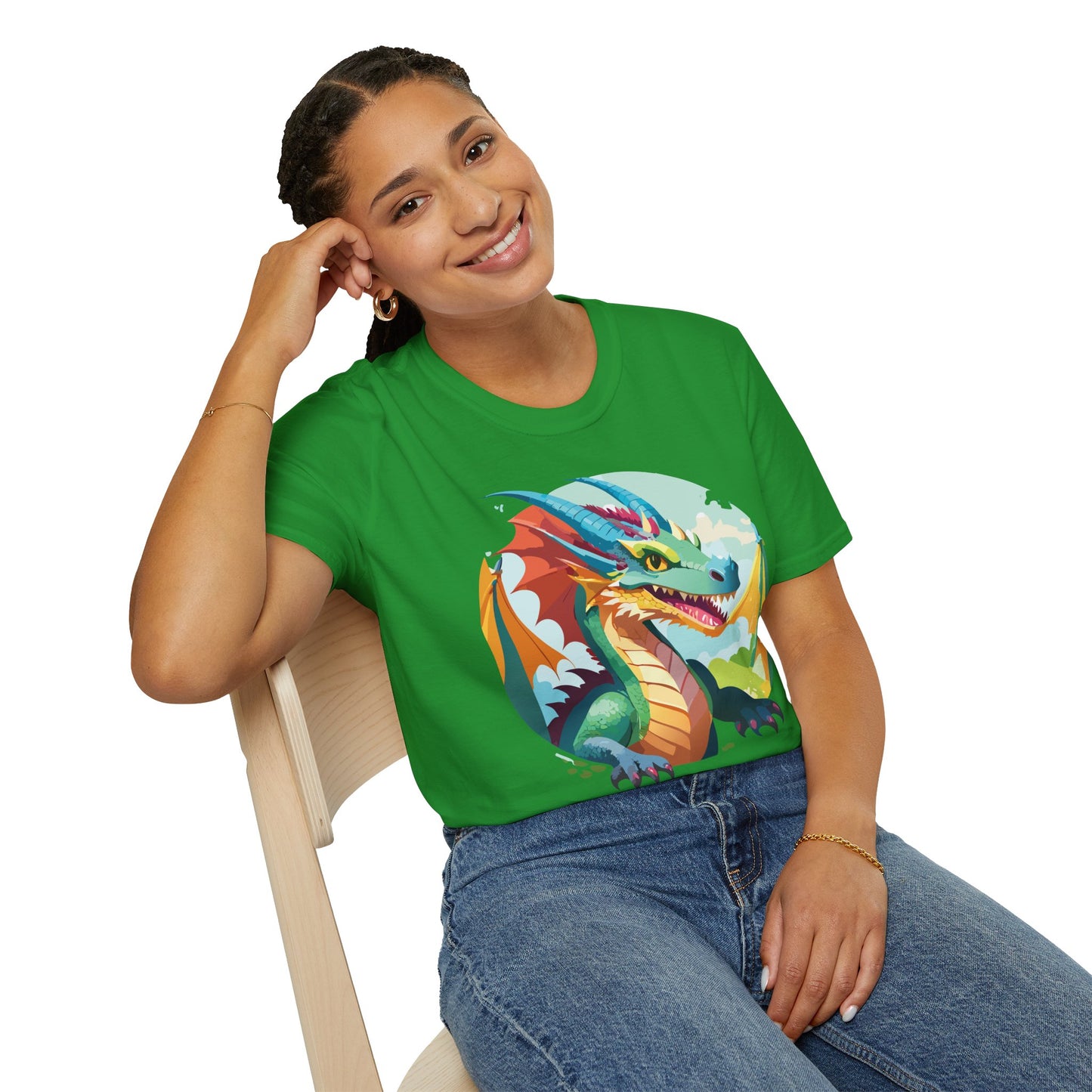 Dragon T Shirt, Dragon Shirt, Shirt with Animals, Animal Shirt