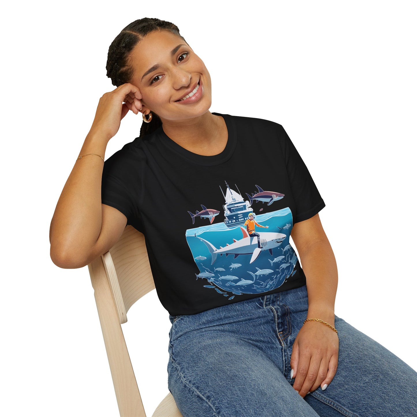 Ocean Tee Shirt, Ocean Shirt, Shirt with Ocean, U boat Tees, Shirt with U-Boat