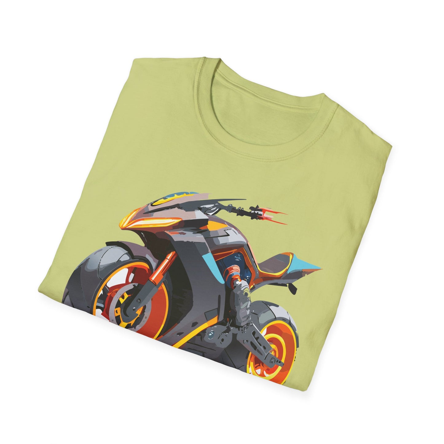 Unisex Bike T Shirt With Motorcycle Graphic MTB Tee Cotton Softstyle Comfort For Riders