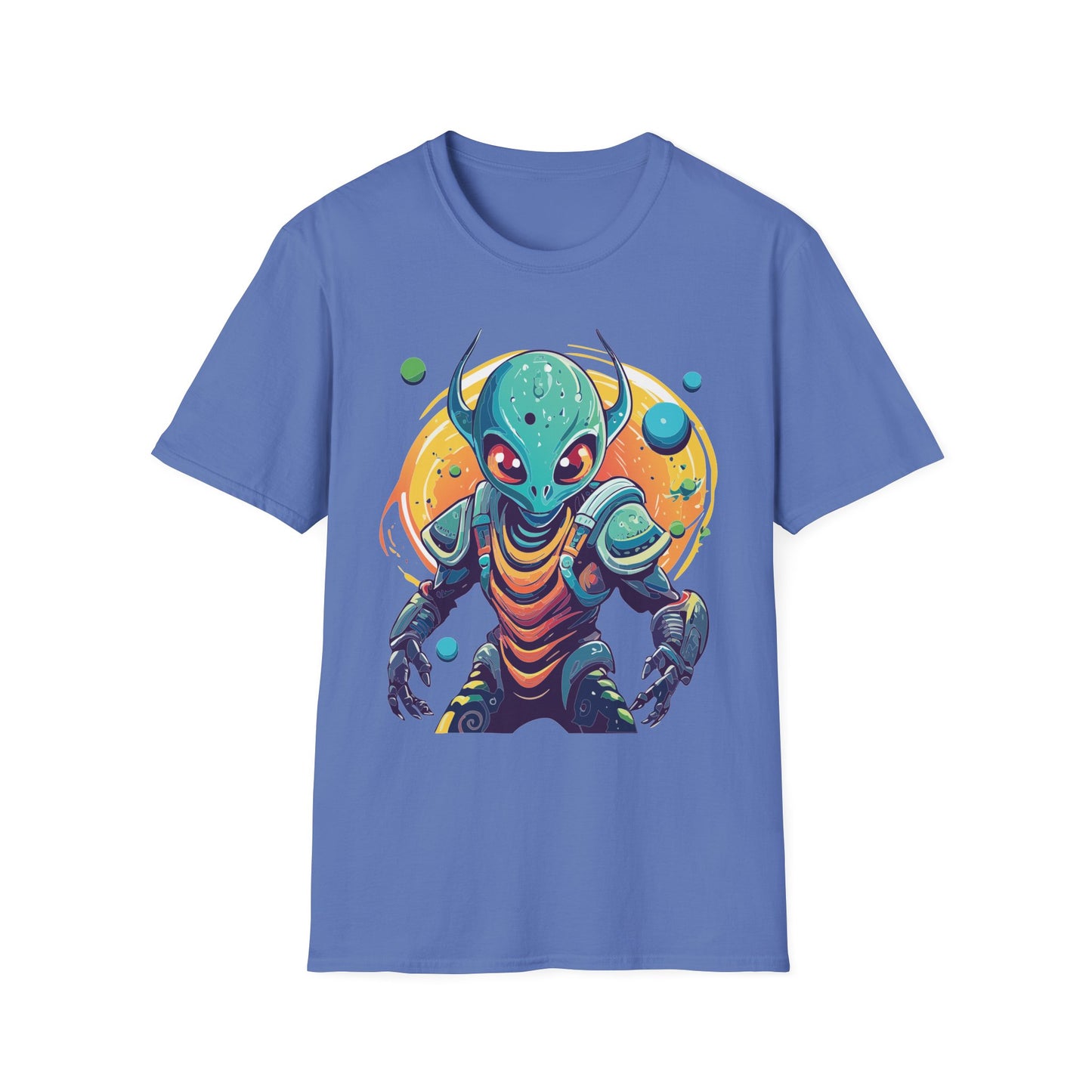 Alien Cosmos Shirt Unisex Softstyle Tee With Alien Art Design Space Theme Graphic Tee