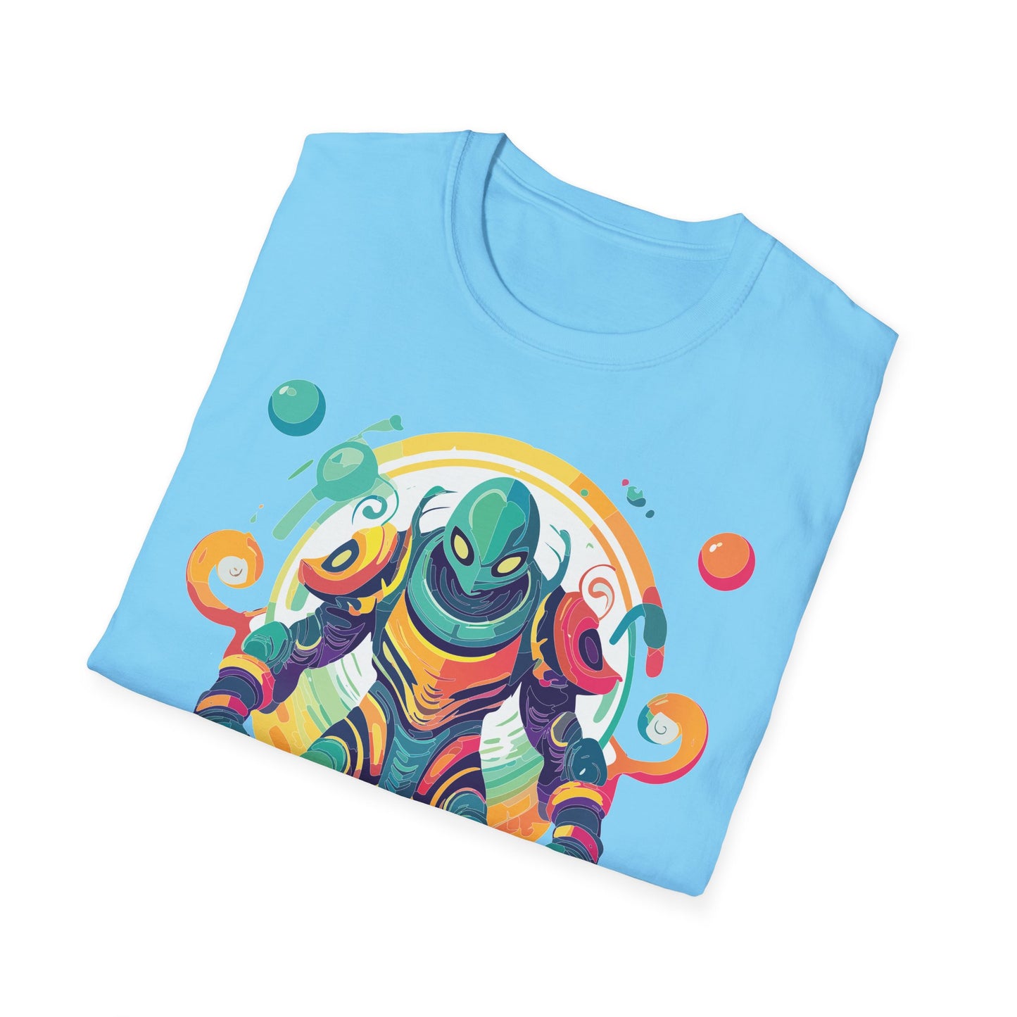 Cosmos Alien T Shirt Unisex Softstyle 64000 with Art Design Durable Comfort Artwork Tee