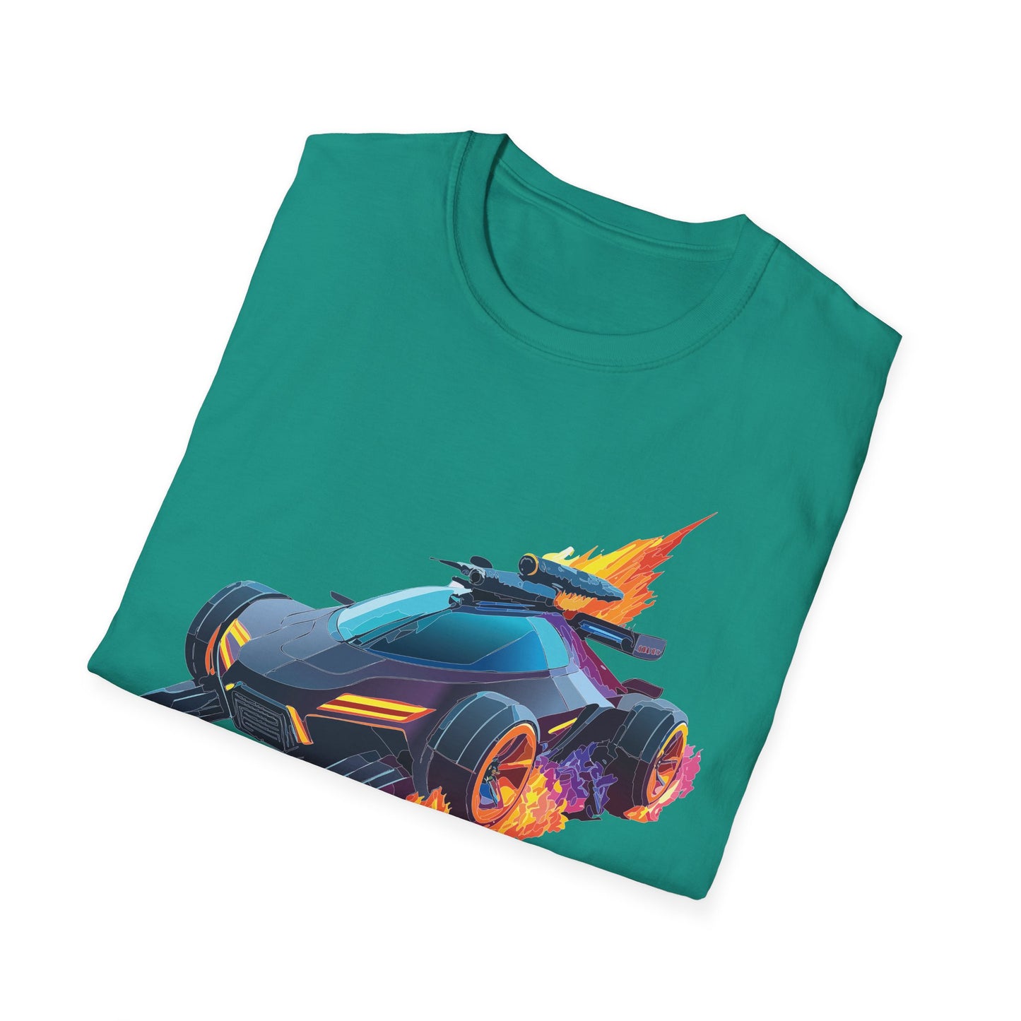 Unisex Car T Shirt Hot Wheels Cars Shirt 100 Percent Ring Spun Cotton Gildan Softstyle Tee