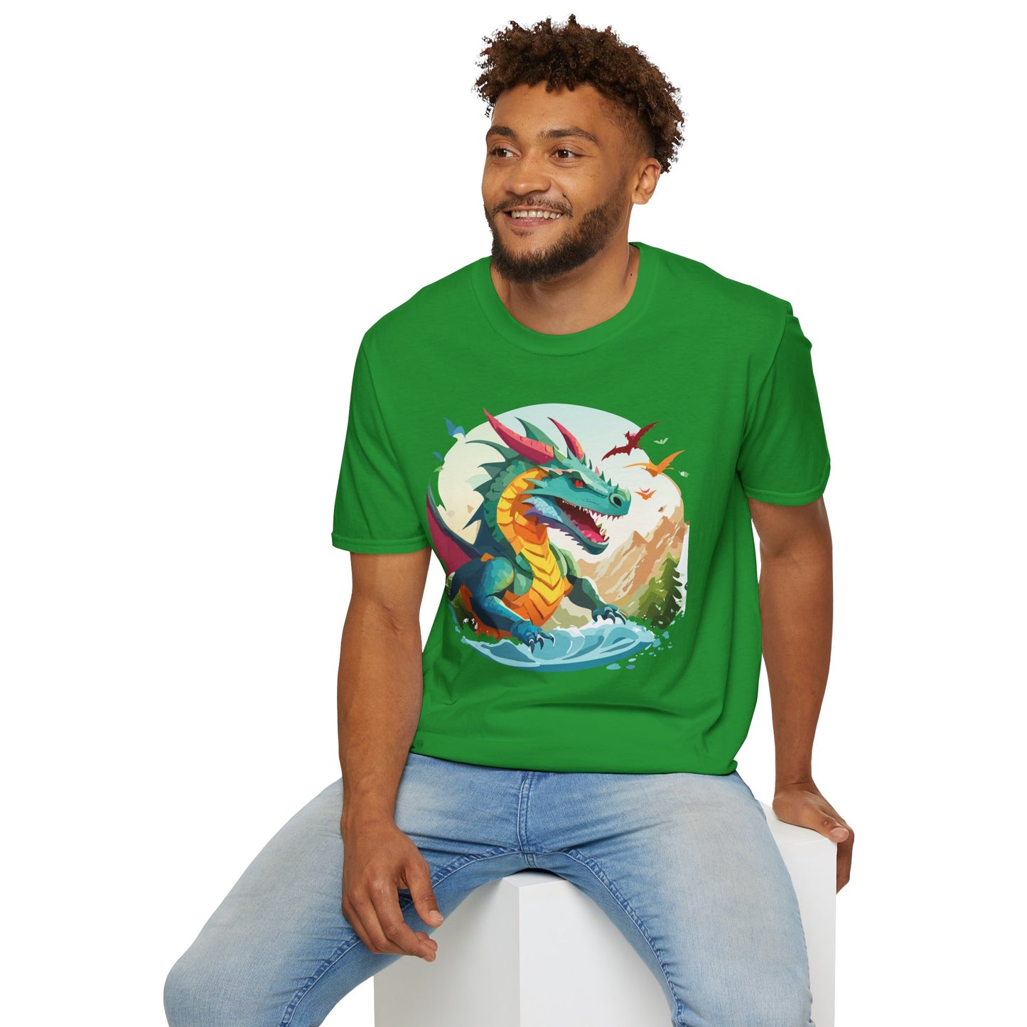 Dragon T Shirt, Dragon Shirt, Shirt with Animals, Animal Shirt