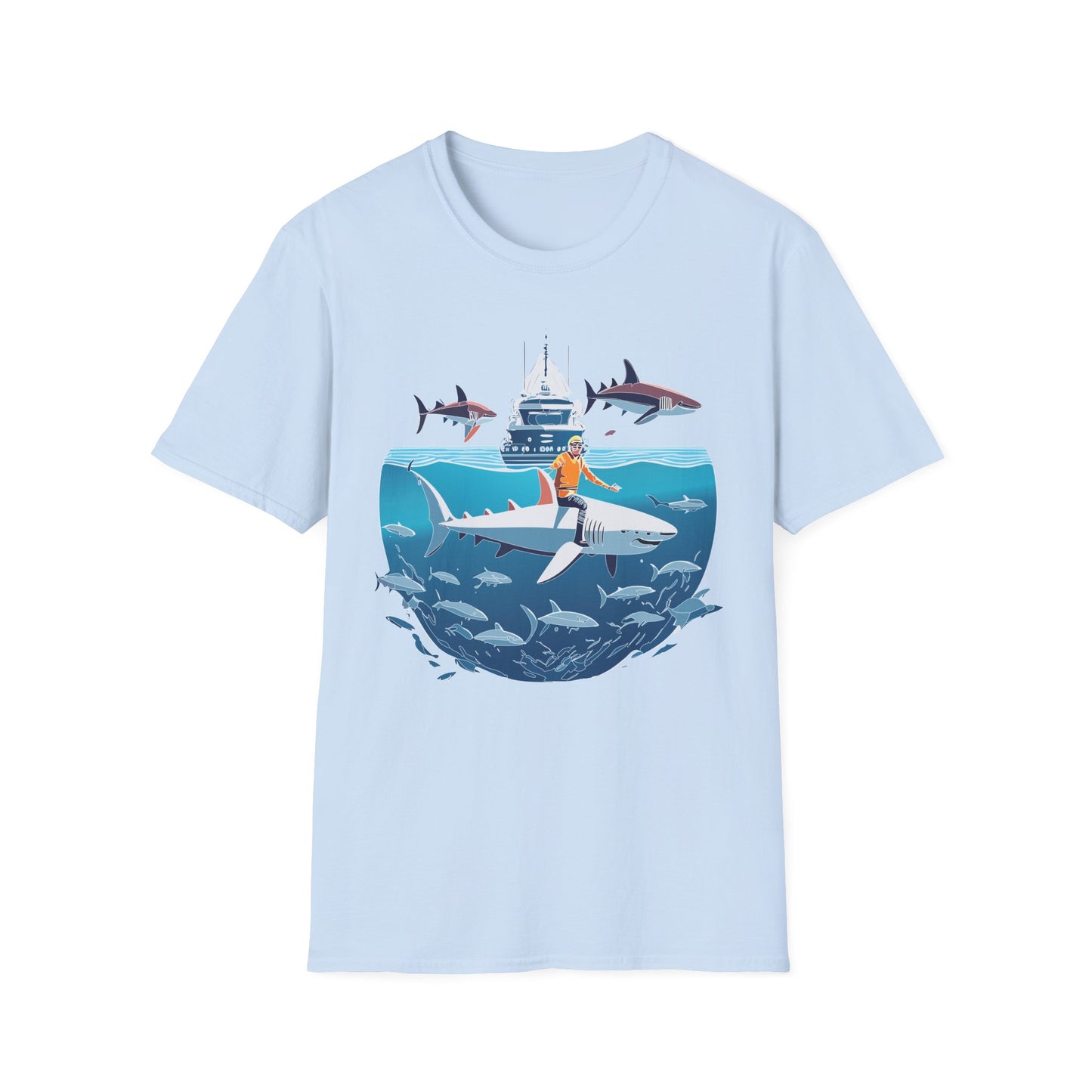 Ocean Tee Shirt, Ocean Shirt, Shirt with Ocean, U boat Tees, Shirt with U-Boat