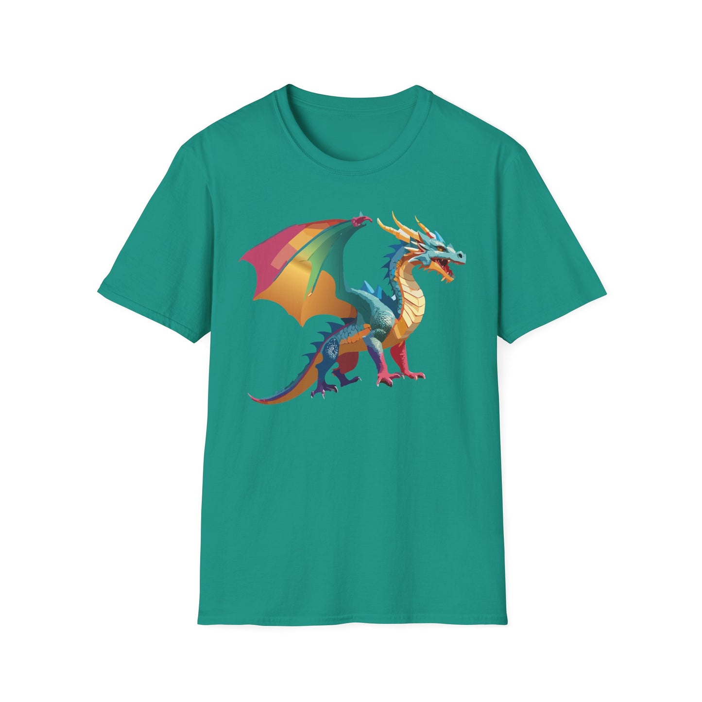 Dragon T Shirt Unisex Dragon Shirt Animal Design Tee Softstyle 100 Percent Ring Spun Cotton