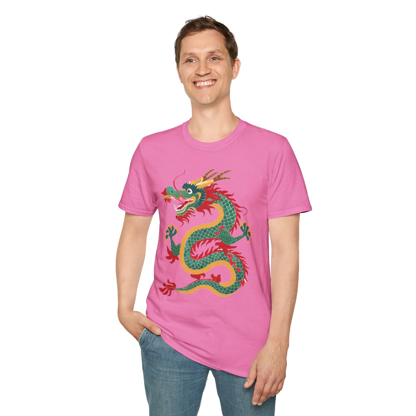 Dragon T Shirt Unisex Dragon Shirt With Animal Art Design Gildan Softstyle Tee 100 Cotton
