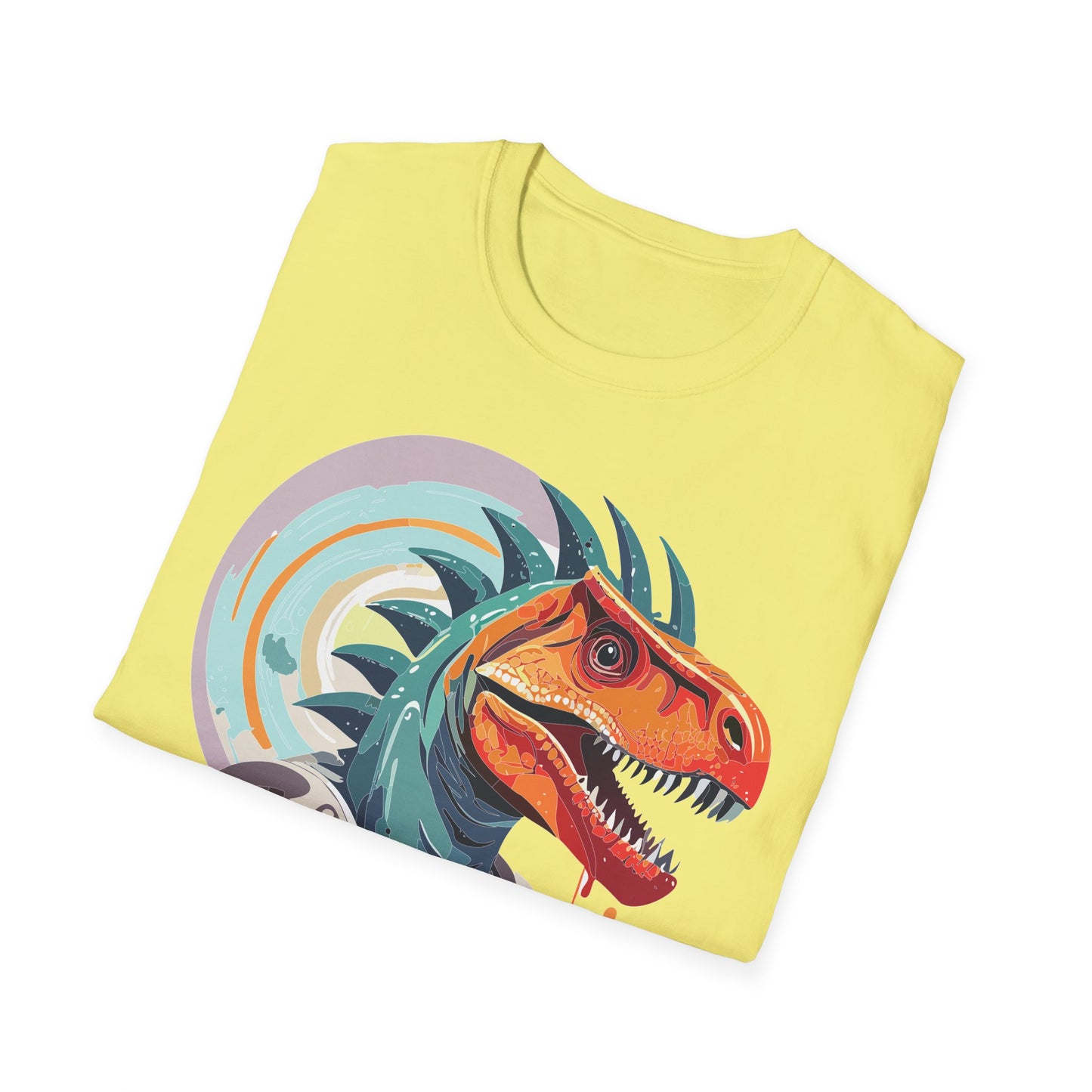 Unisex Gildan Softstyle 64000 Alien T Shirt With Cosmos Space Alien Art Graphic Tee