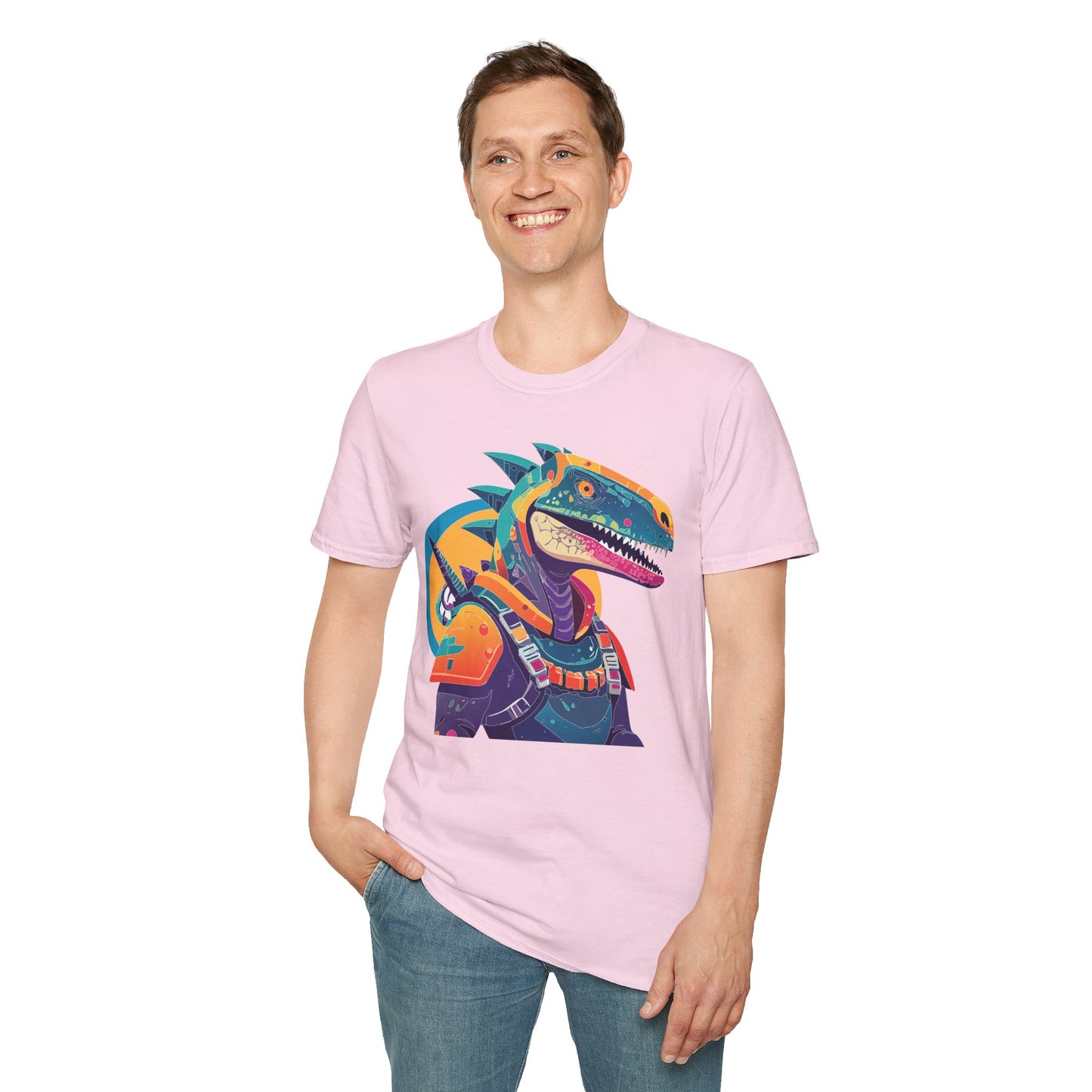Unisex Alien Cosmos Shirt With Art Design Gildan Softstyle 64000 Short Sleeve Tee