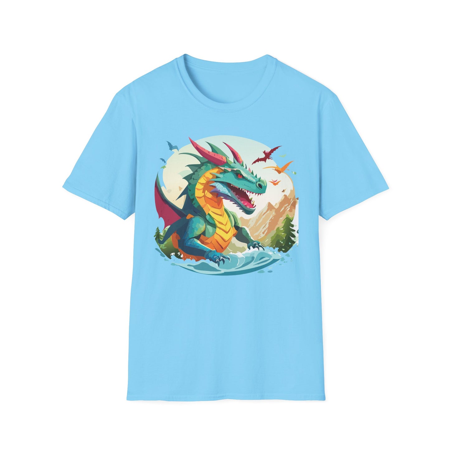 Dragon T Shirt, Dragon Shirt, Shirt with Animals, Animal Shirt