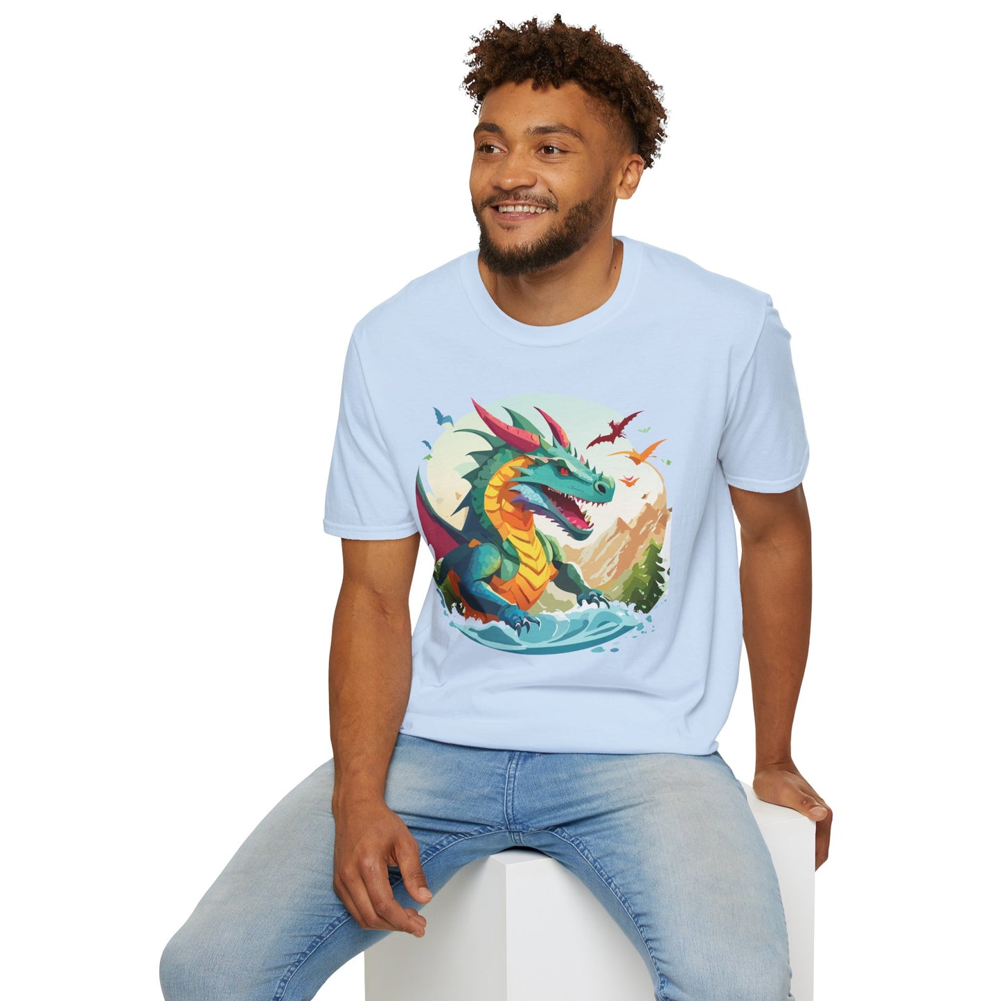 Dragon T Shirt, Dragon Shirt, Shirt with Animals, Animal Shirt