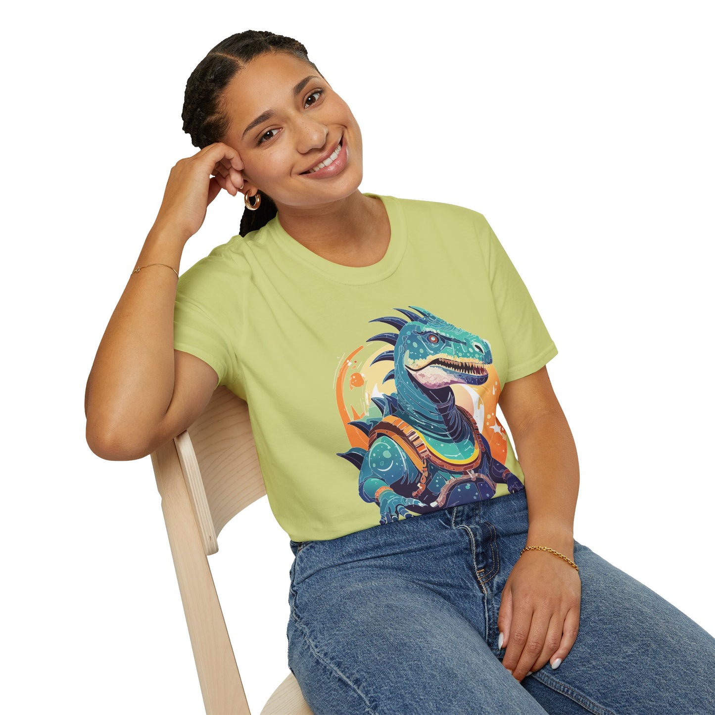 Alien T Shirt Cosmos Design Unisex Softstyle 64000 Graphic Artwork Tee With Aliens