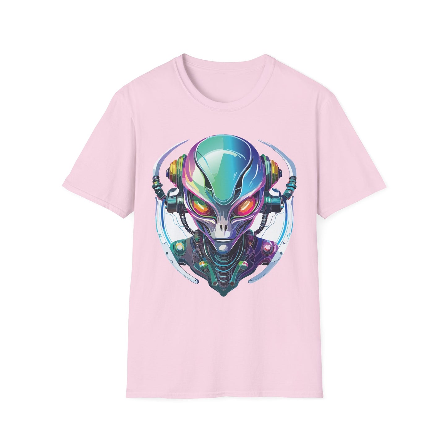 Alien Cosmos T Shirt Unisex Softstyle 64000 Tee With Alien Space Design 100 Percent Ringspun Cotton