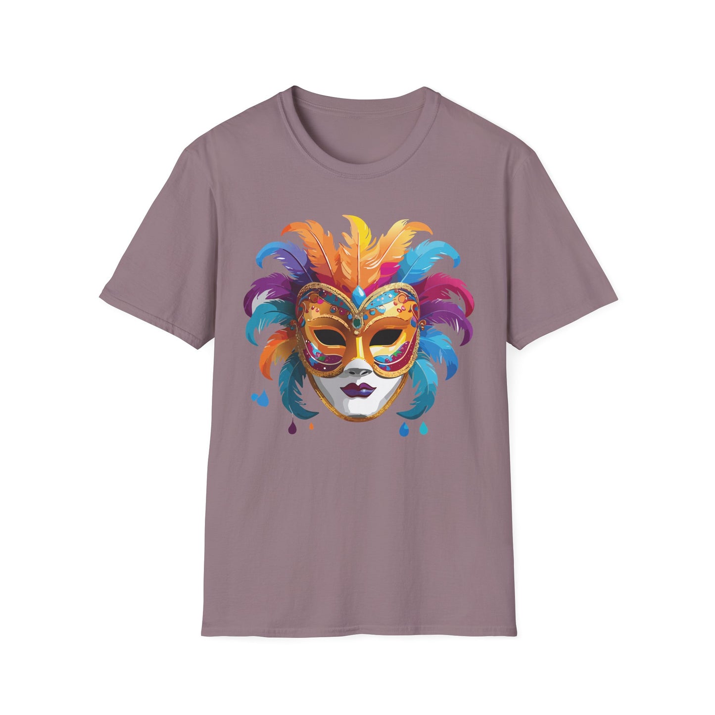 Mask Tee Shirt, Mask Shirt, Shirt with Mask, Masquerade Tees