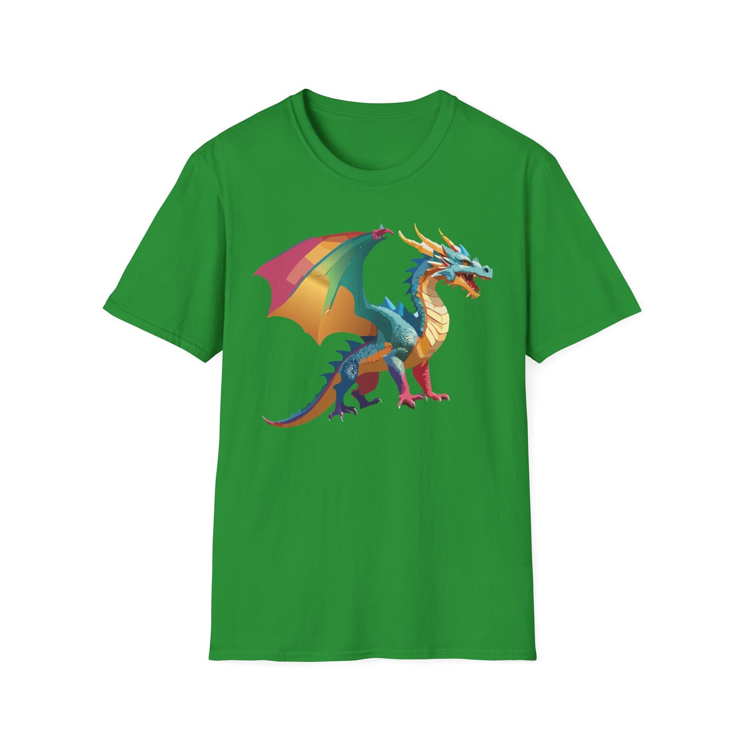 Dragon T Shirt Unisex Dragon Shirt Animal Design Tee Softstyle 100 Percent Ring Spun Cotton