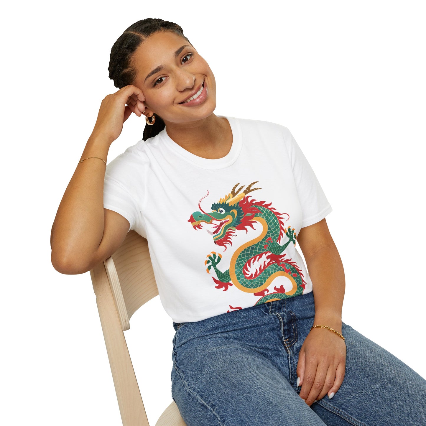 Dragon T Shirt Unisex Dragon Shirt With Animal Art Design Gildan Softstyle Tee 100 Cotton