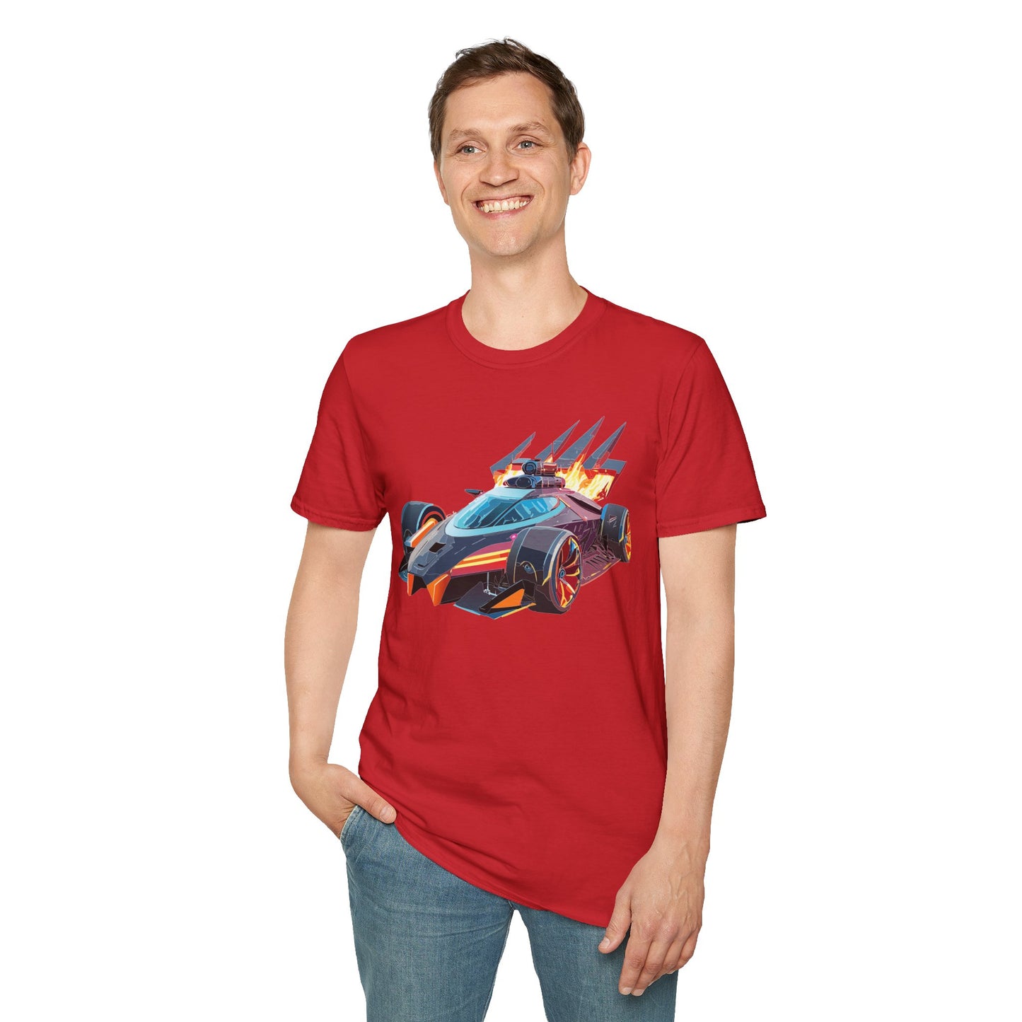 Car T Shirt Unisex Softstyle Cotton Tee With Cars Graphic Hot Wheels Design For Men Women